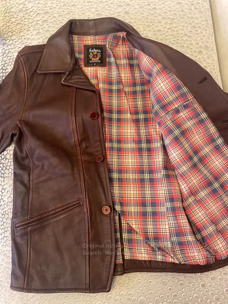 Schott Schott Wax cowhide vintage box clerk jacket Size US M / EU 48-50 / 2 - 2 Thumbnail