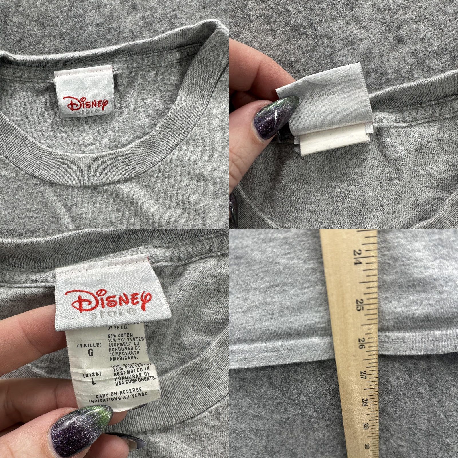 Disney Disney Stitch Shirt Mens Large Gray Graphic Tee Lilo & Stitch Movie Logo Size US L / EU 52-54 / 3 - 8 Thumbnail