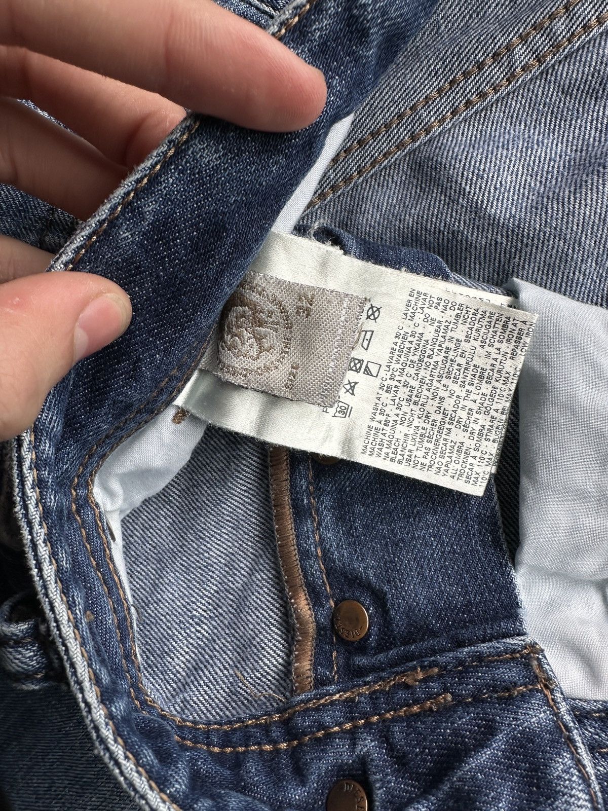 Diesel 🚨 RARE DIESEL MEN DENIM JEANS AVANT GARDE IFSIXWASNINE Y2K Size US 32 / EU 48 - 10 Thumbnail
