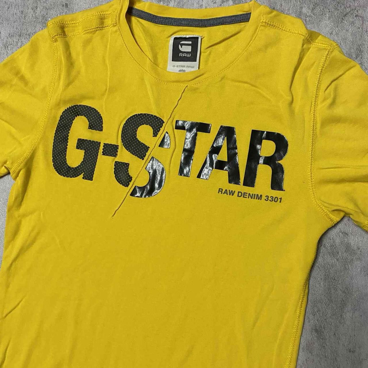 G-Star Yellow G-Star tee with black logo #streetwear Size US M / EU 48-50 / 2 - 2 Thumbnail