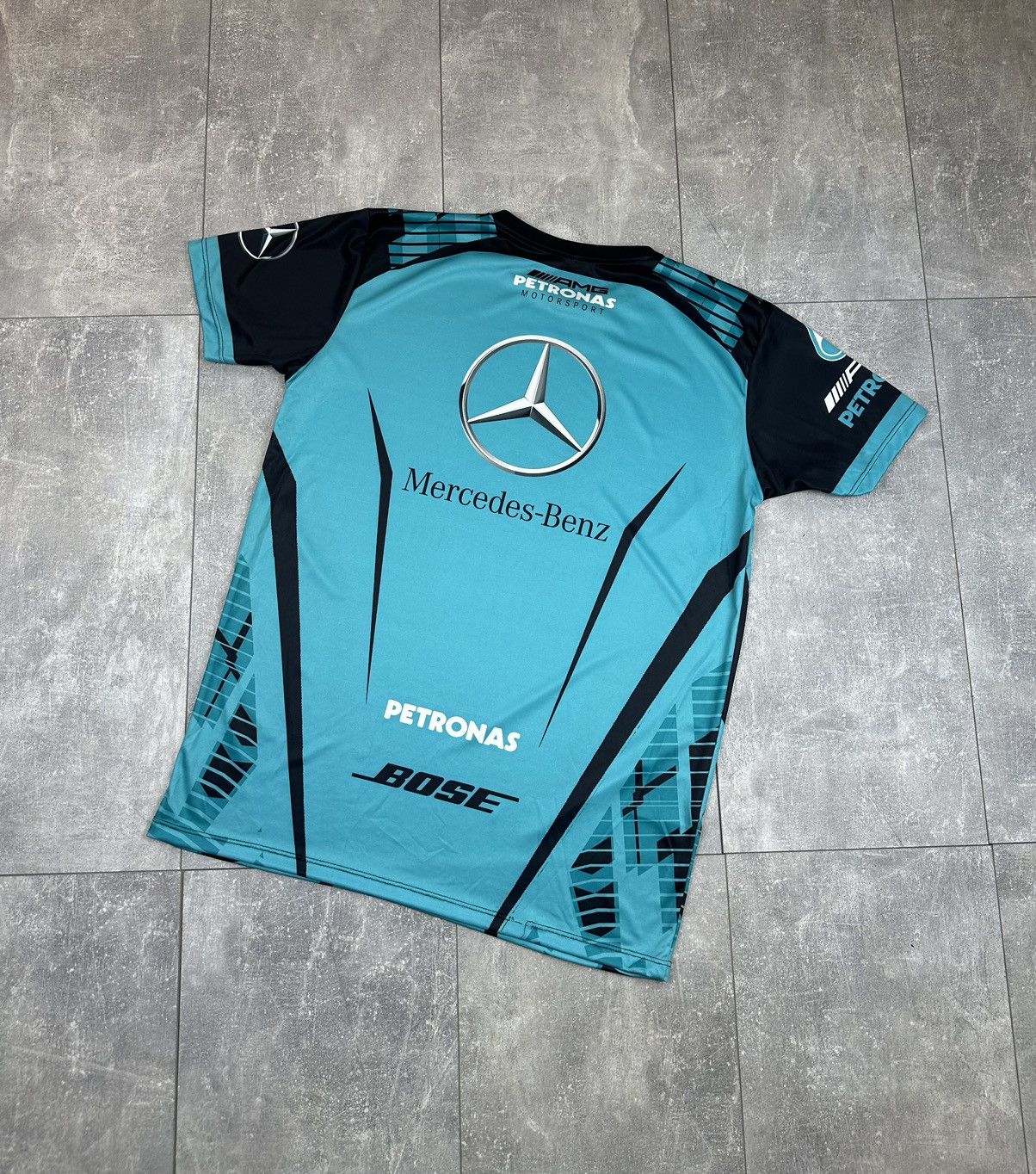 Mercedes-Benz Mercedes-Benz Pertonas Amg Racing Overprint Logo T-Shit Size US XXL / EU 58 / 5 - 10 Thumbnail