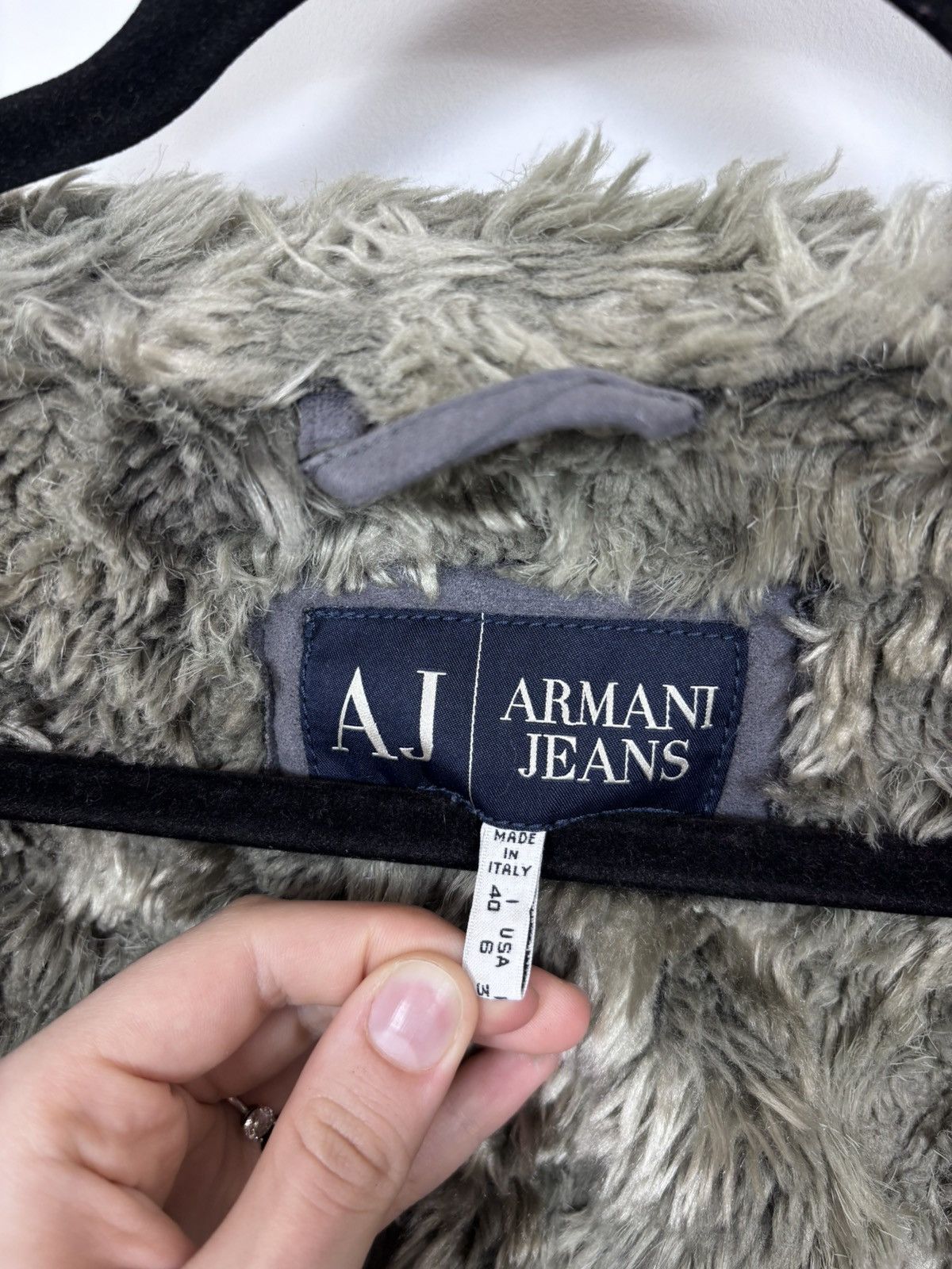 Armani Armani Jeans Vintage Women’s Vegan Leather Fur Coat Jacket Size S / US 4 / IT 40 - 16 Thumbnail