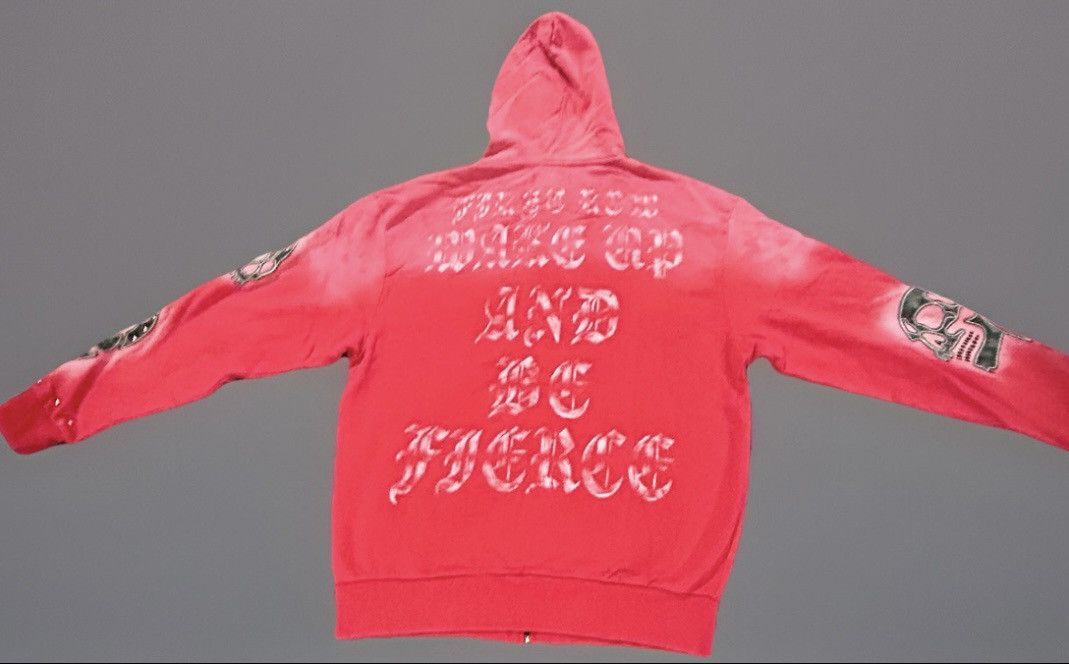 Other First Row "Wake Up & Be Fierce" Full-Zip Hoodie -Red Wash Size US L / EU 52-54 / 3 - 16 Thumbnail