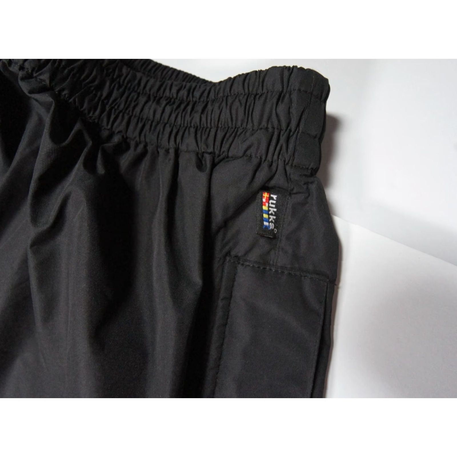 Vintage Rukka Pants Adult Large Black Windbreaker Lightweight Outdoors Side Zip Mens Size US 33 - 3 Thumbnail