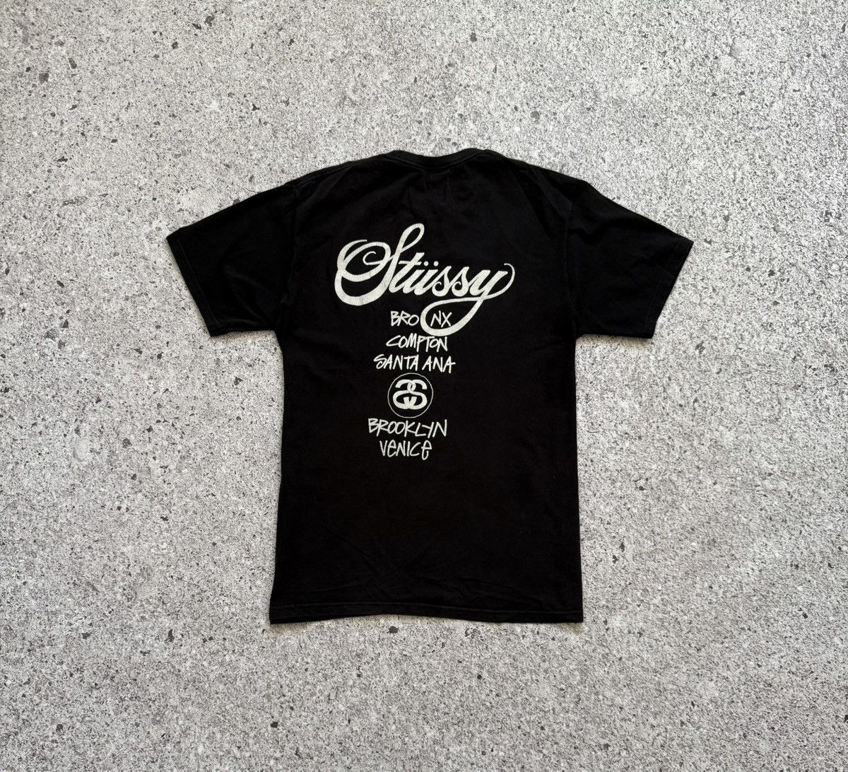 Stussy × Vintage Vintage 90’s Stussy Cityes Tokyo Made In USA Tee Y2K Hype Size US L / EU 52-54 / 3 - 6 Thumbnail