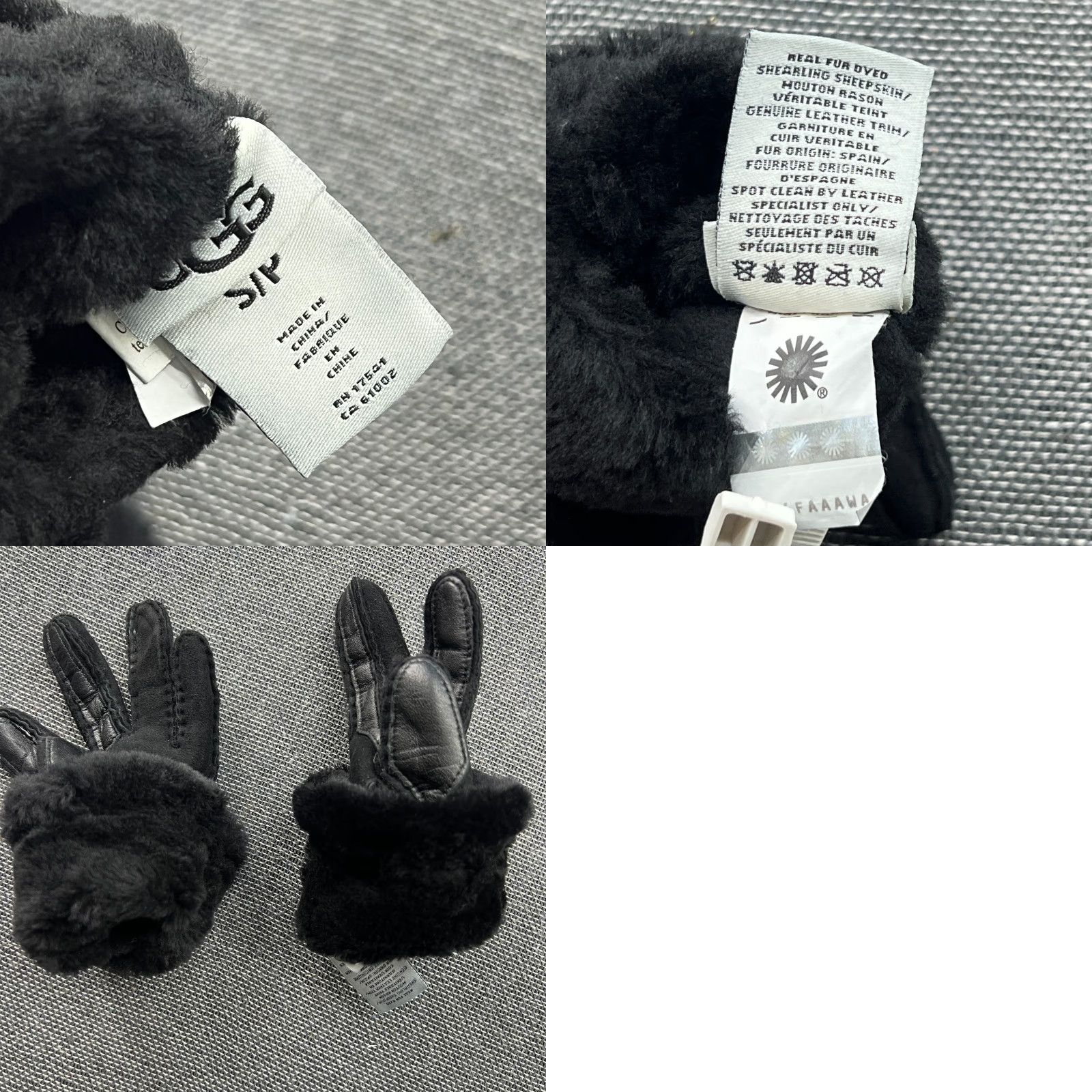Ugg UGG Womens Gloves Small Suede Leather Shearing Sheepskin Size ONE SIZE - 8 Thumbnail