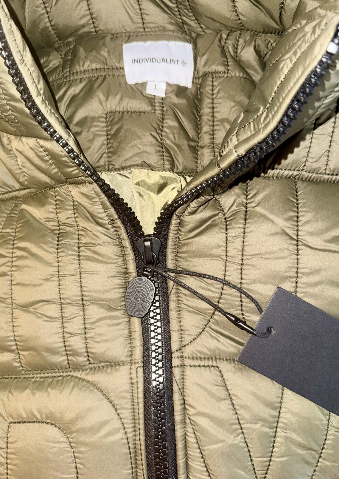 INDIVIDUALIST Individualist, Green puffer large - spell out Size US L / EU 52-54 / 3 - 3 Thumbnail