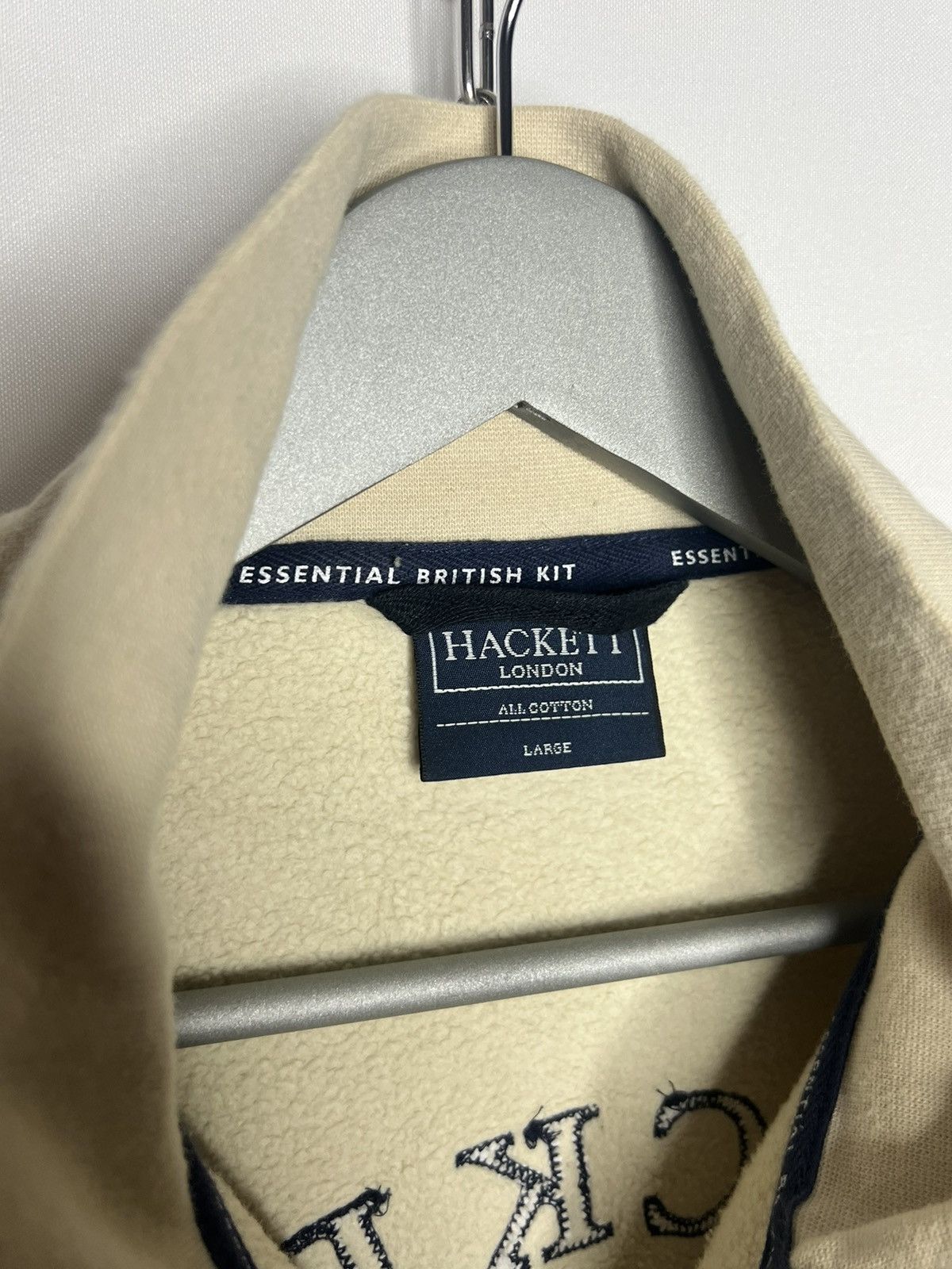 Hackett × Vintage 🔥Vintage Hackett #4 Big Logo Full Zip Pullover Sweatshirt🔥 Size US L / EU 52-54 / 3 - 11 Thumbnail