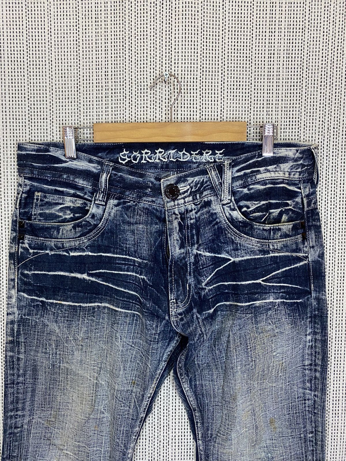 GOSTAR DE FUGA × If Six Was Nine × Japanese Brand Sorridere flared denim acidwash very rare Size US 36 / EU 52 - 10 Thumbnail