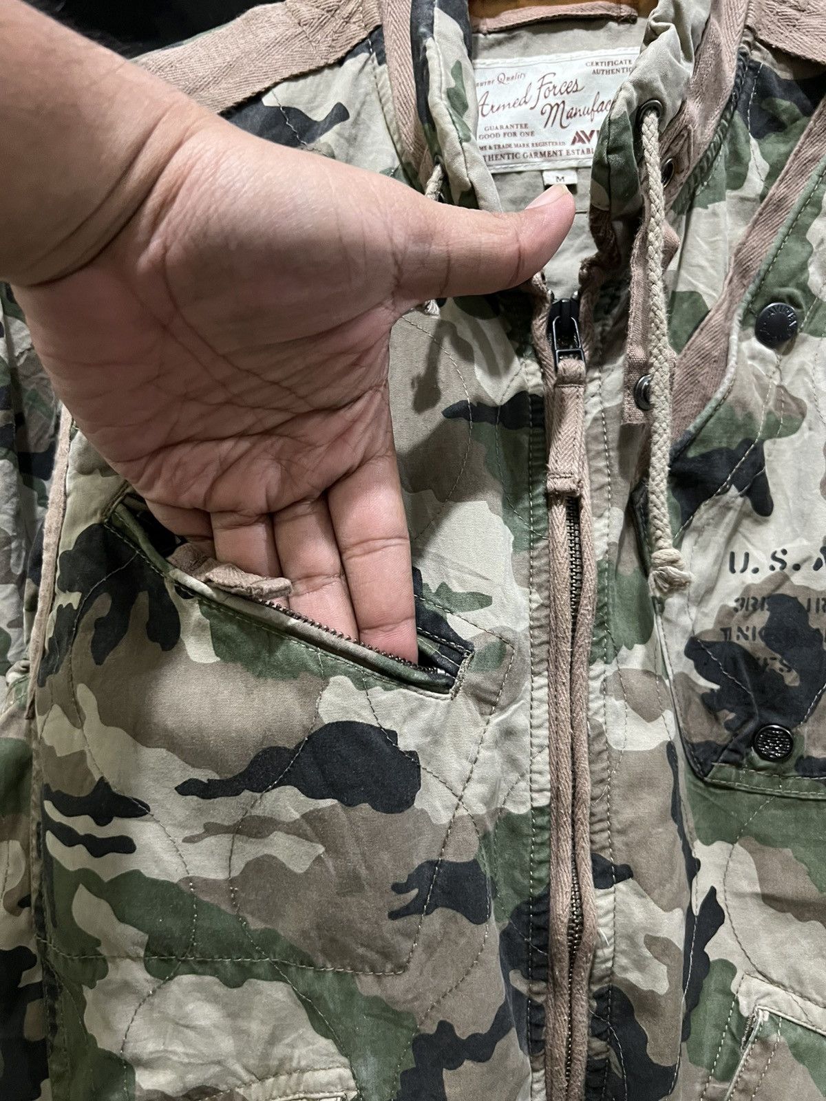 Avirex Avirex U.S.S.A.F Camo Bomber Flyers Jacket Size US M / EU 48-50 / 2 - 7 Thumbnail