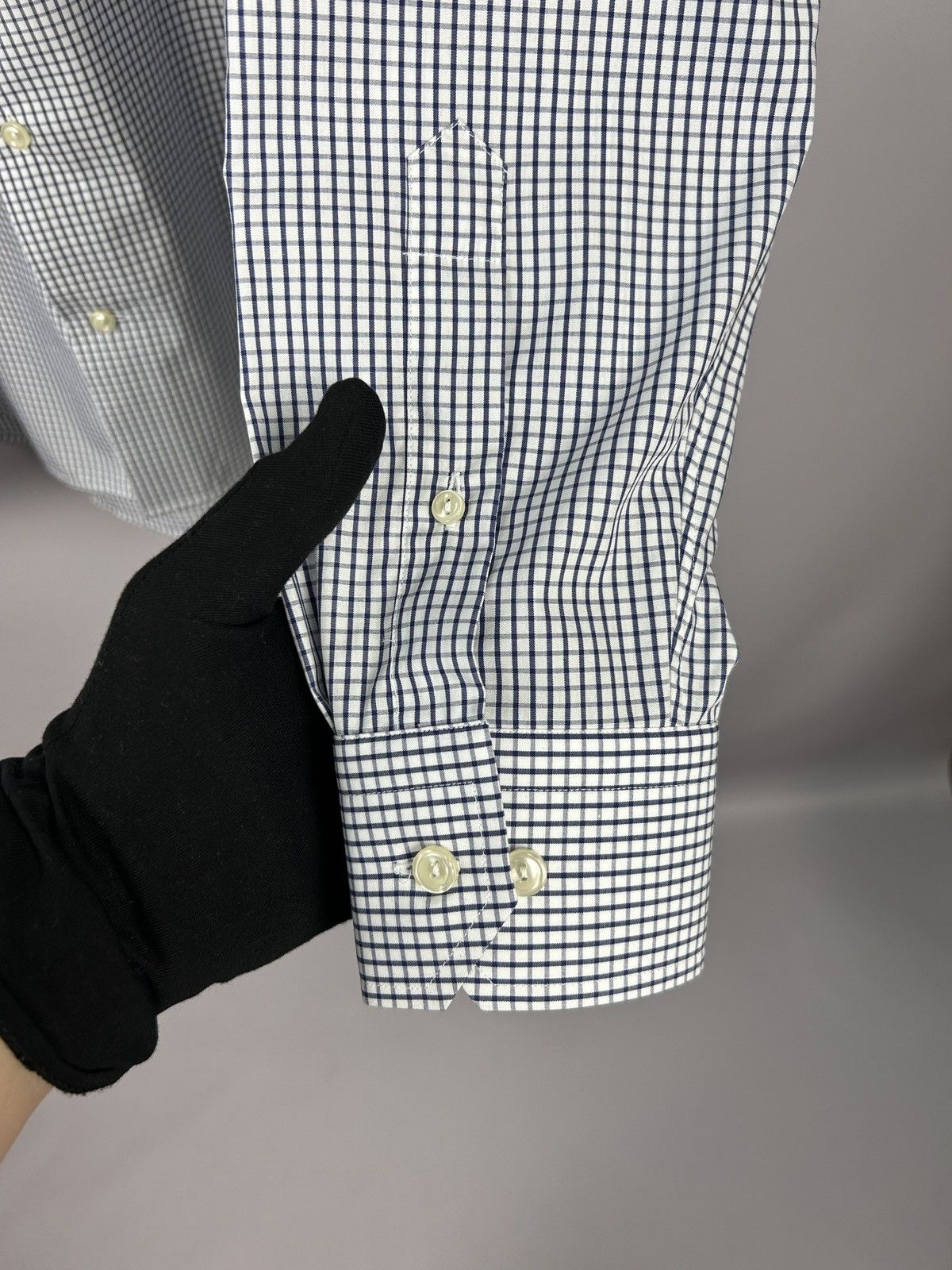 Eton ETON Slim White Blue Check Shirt Size XL (44 17 1/2) P2P 22" Size US XL / EU 56 / 4 - 7 Thumbnail