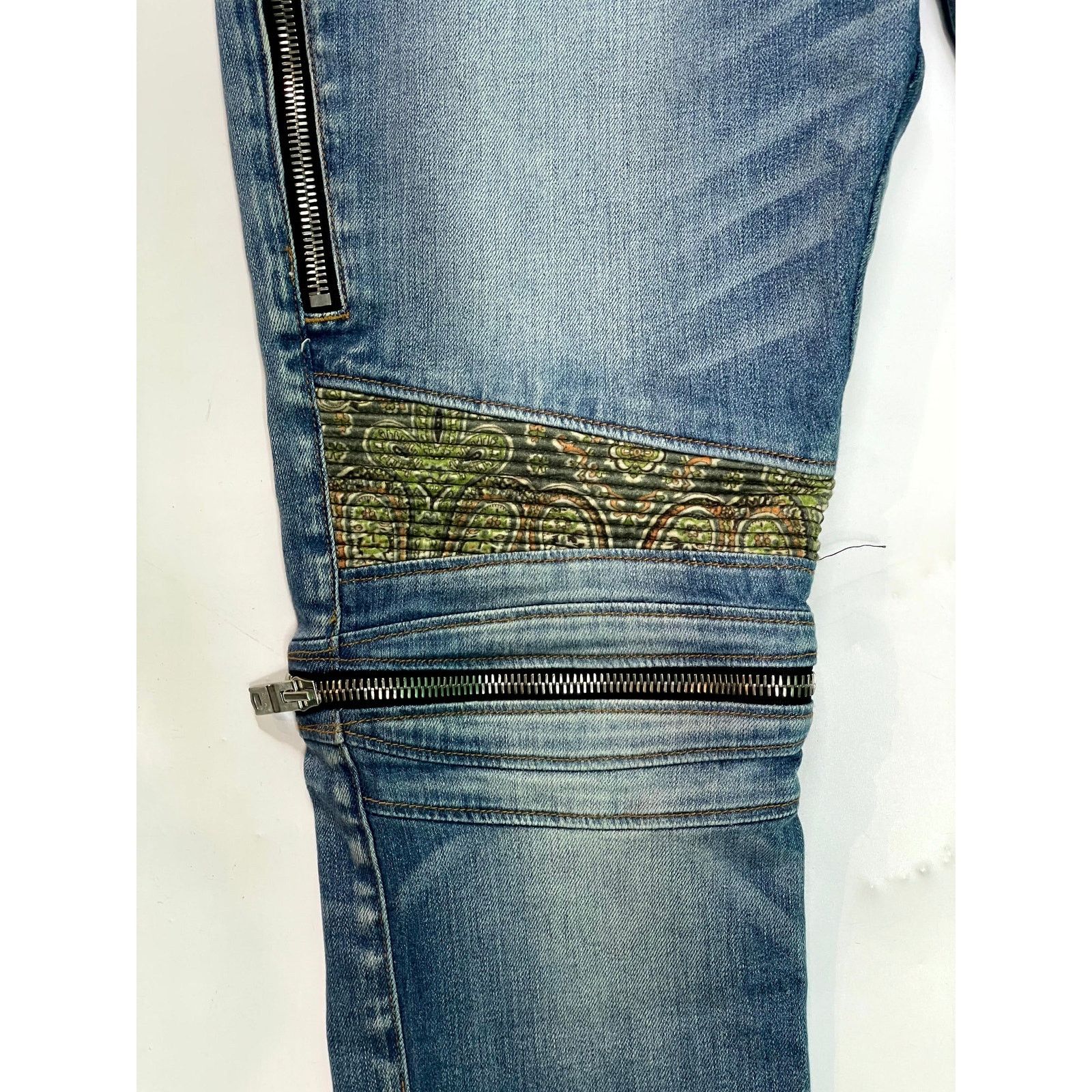 Amiri Amiri Indigo Paisley Jeans Size US 36 / EU 52 - 3 Thumbnail