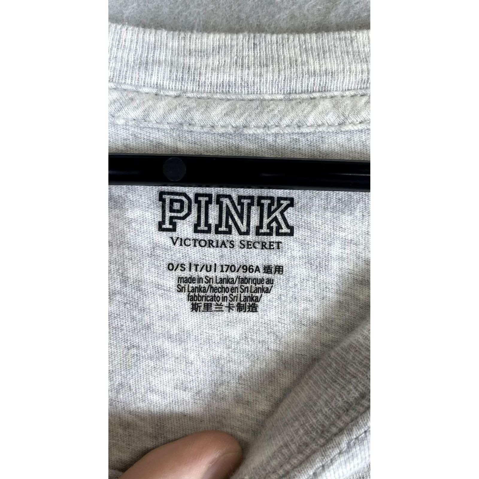 Vintage PINK Victoria's Secret Shirt Womens One Size Gray Be Kind Earth Slogan Tee Size ONE SIZE - 4 Thumbnail