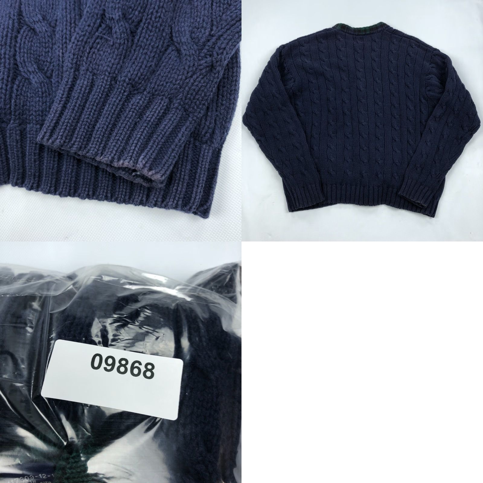 Gap VINTAGE Gap Cardigan Sweater Mens M Cable-Knit 80s Blue Size US M / EU 48-50 / 2 - 8 Thumbnail