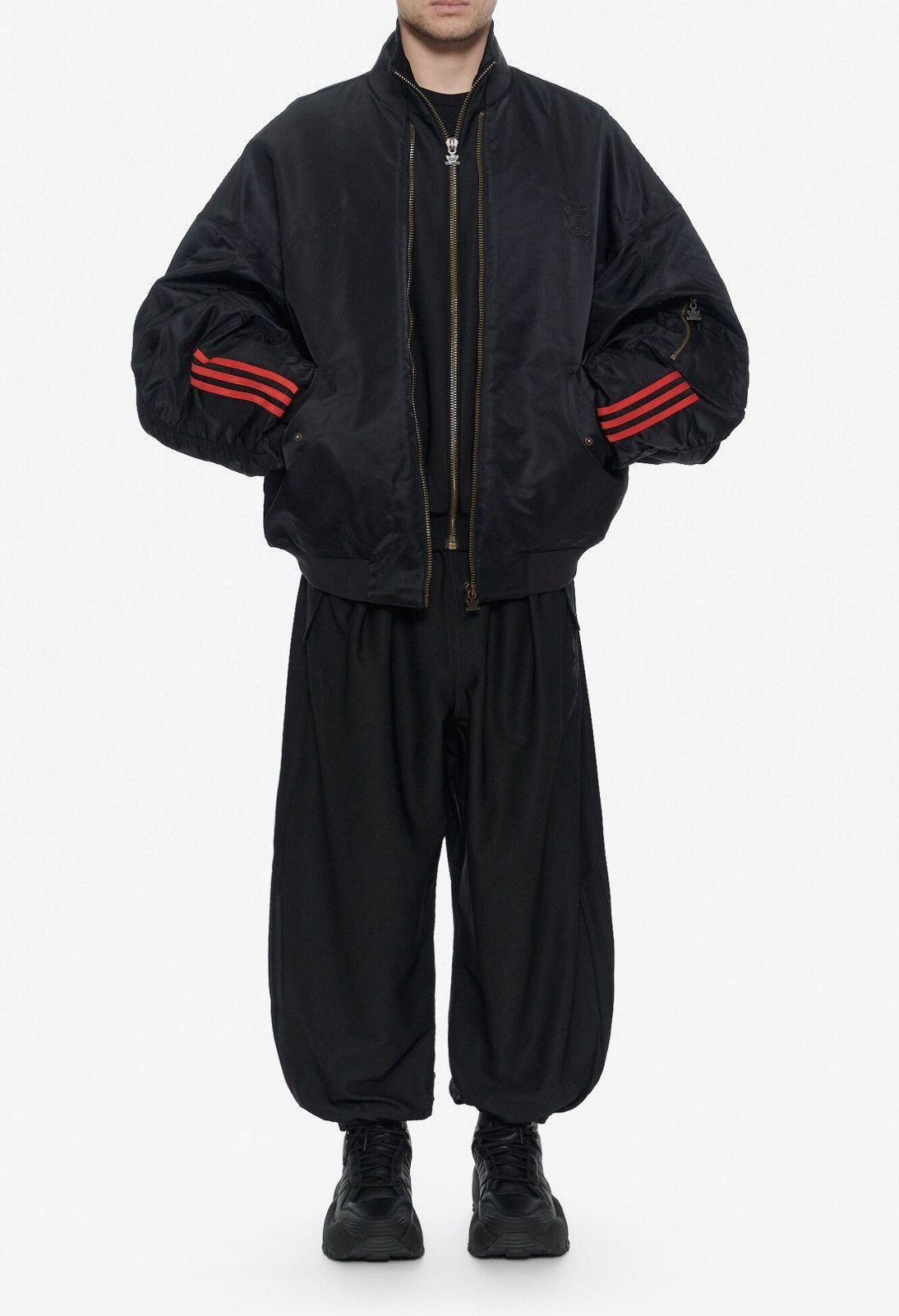 Adidas × Willy Chavarria Last Adidas x Willy Chavarria Satin Bomber Jacket Size US L / EU 52-54 / 3 - 4 Thumbnail