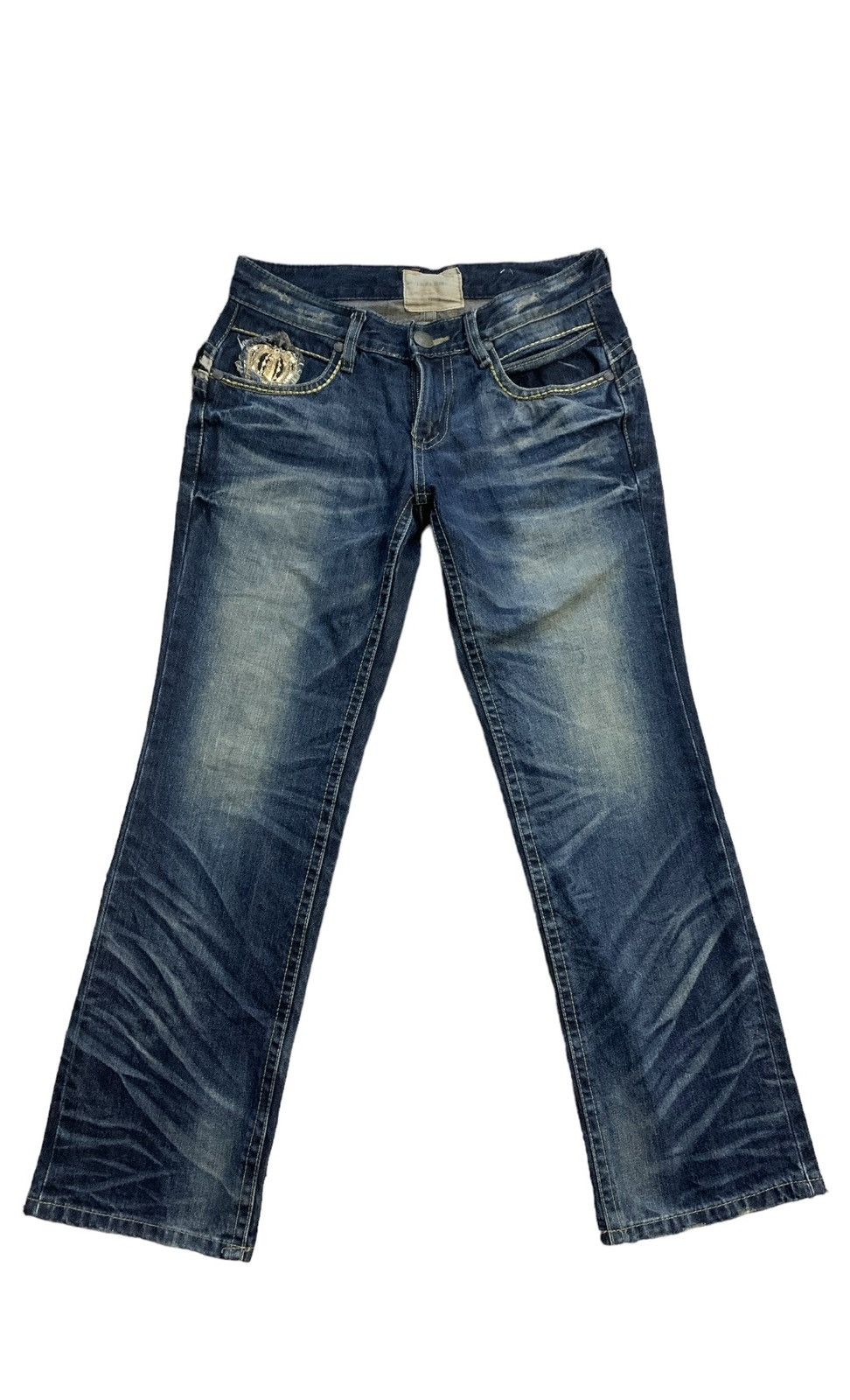 Japanese Brand LOLITA CROWN EMBROIDERY JEANS Size US 34 / EU 50 - 3 Thumbnail
