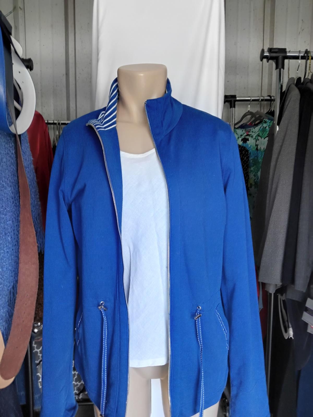 Jones New York Jones New York Signature Blue Zip-Up Jacket Size M / US 6-8 / IT 42-44 - 1 Thumbnail