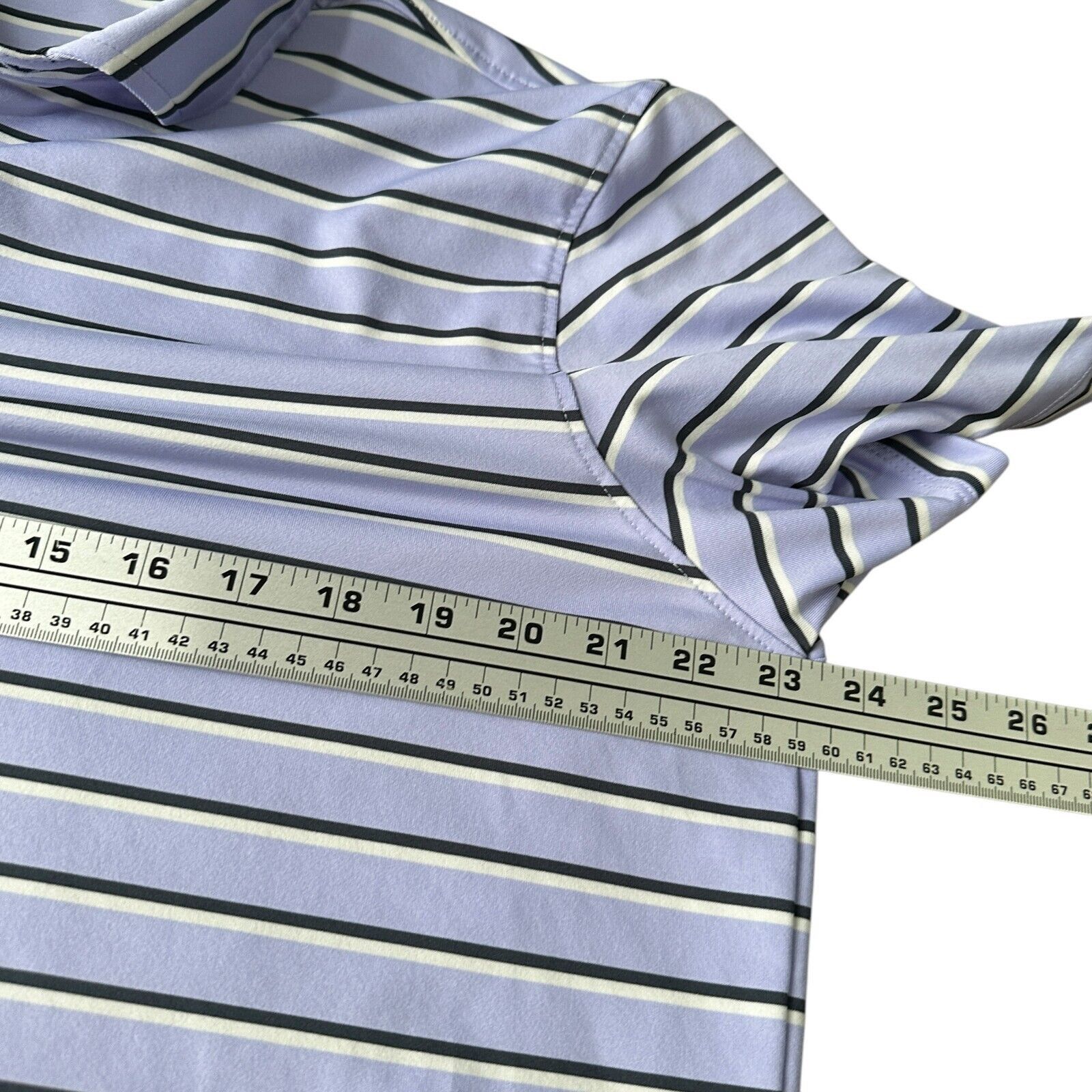 Other Greyson Polo Shirt Men’s Large Purple Black Striped Golf Size US L / EU 52-54 / 3 - 8 Thumbnail