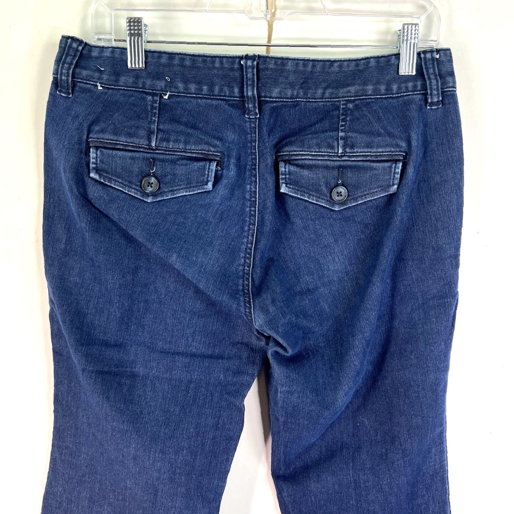 Loft LOFT VTG Denim Jeans Flared 32X33 Blue Stretch 6 Petite Womens Modern 90s Bohemian City Denim Size 28" / US 6 / IT 42 - 6 Thumbnail