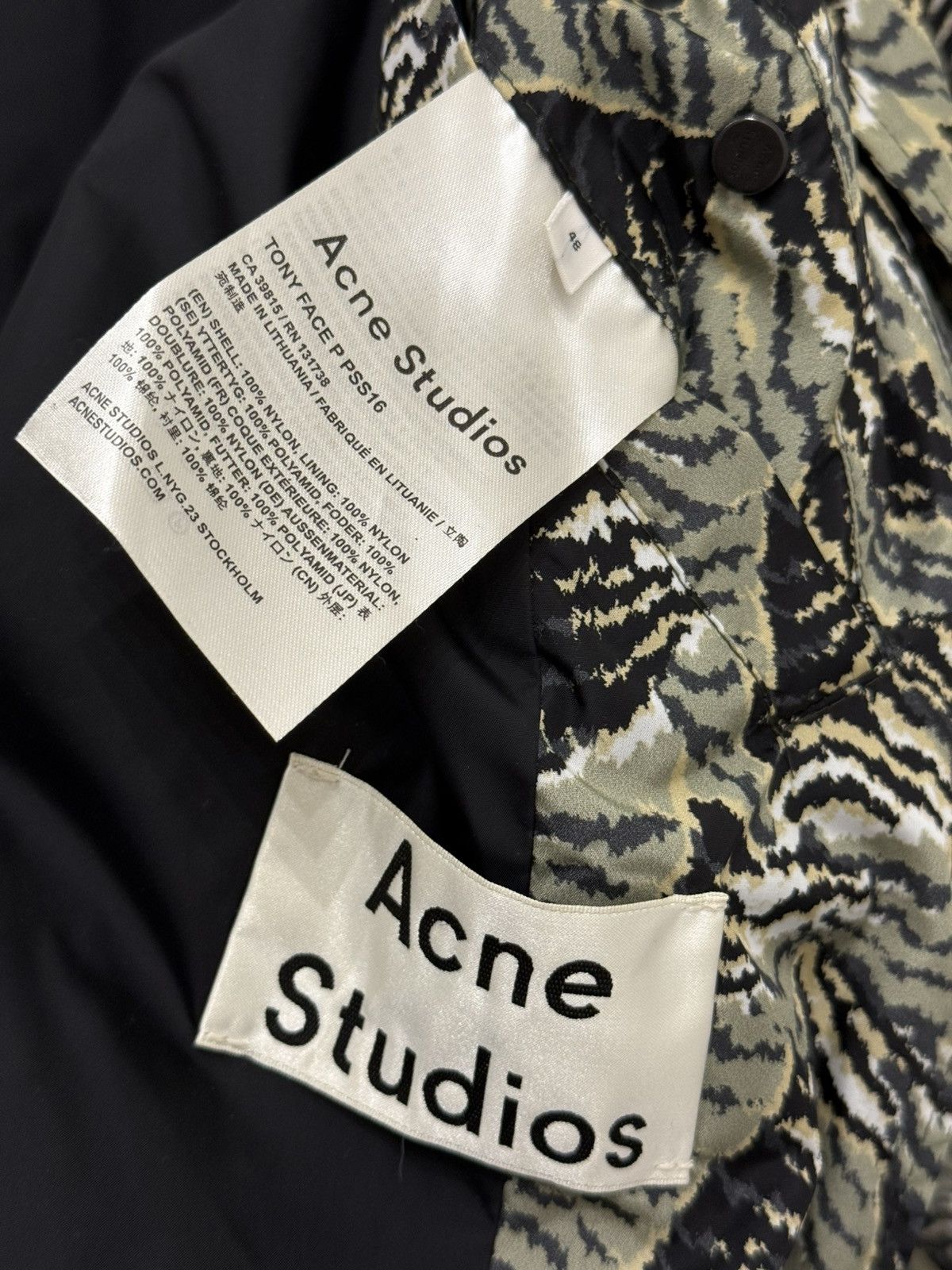 Acne Studios Acne Studios Tony Face Himalayan Tiger Camo Light Jacket Size US M / EU 48-50 / 2 - 8 Thumbnail