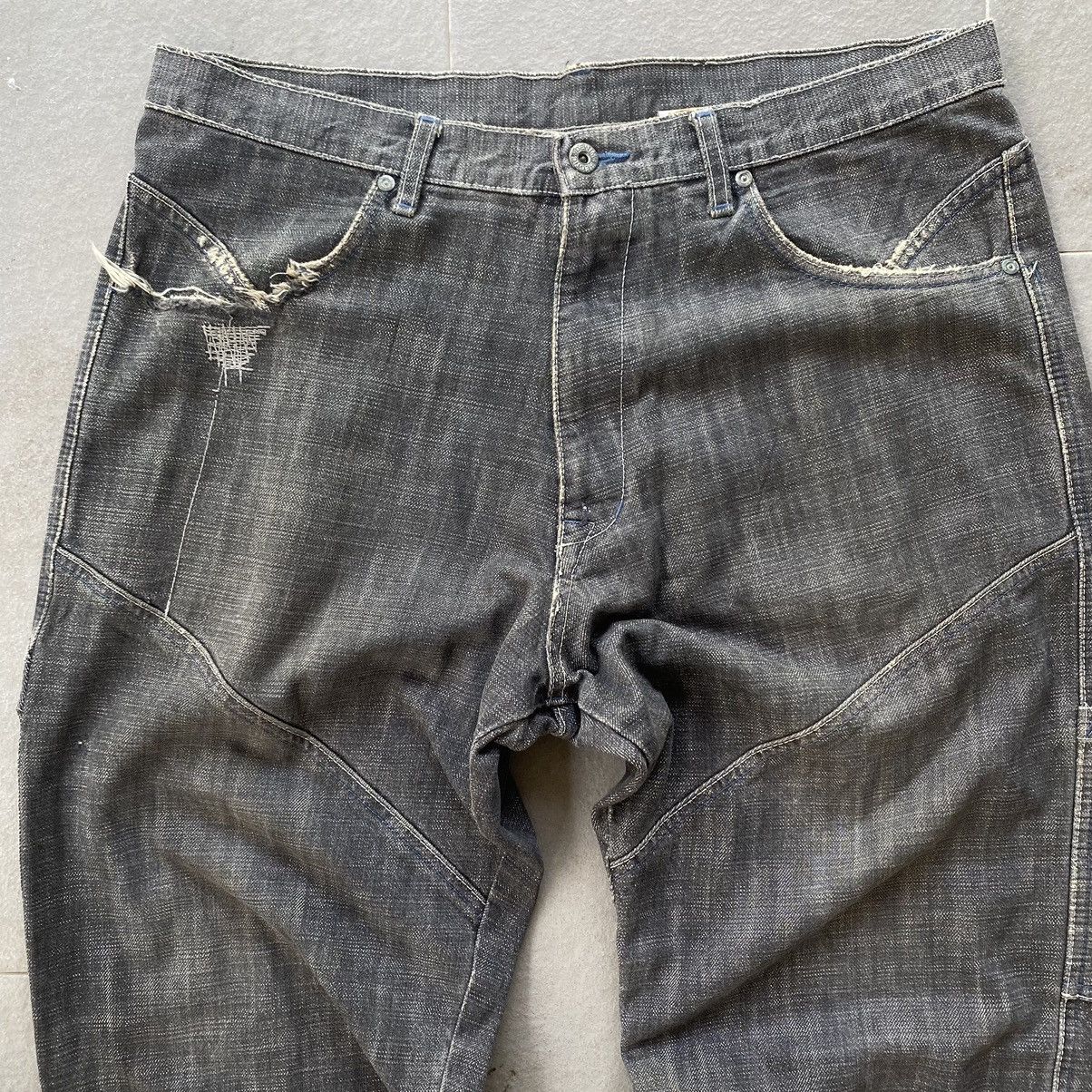 Japanese Brand × MasterPiece Hectic denim baggy Size US 36 / EU 52 - 2 Thumbnail