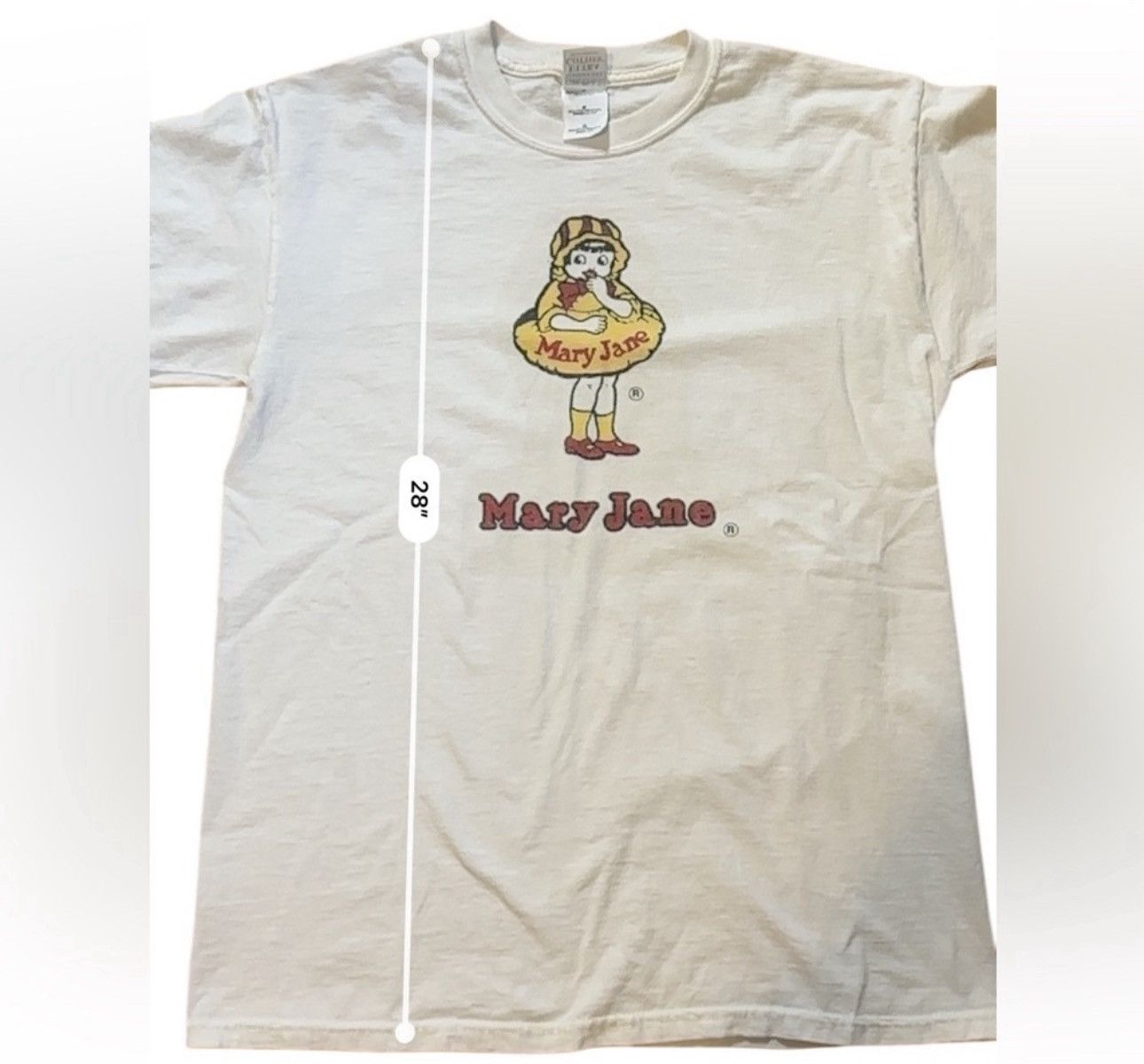 Gildan Vintage T-Shirt Mary Jane Candy Necco Mens M 100% Cotton Size US M / EU 48-50 / 2 - 8 Thumbnail