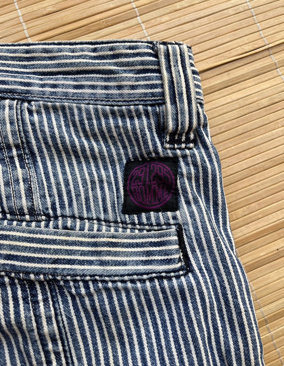 Le Grande Bleu (L.G.B.) Vtg 291295 homme hickory striped pants Size US 34 / EU 50 - 3 Thumbnail