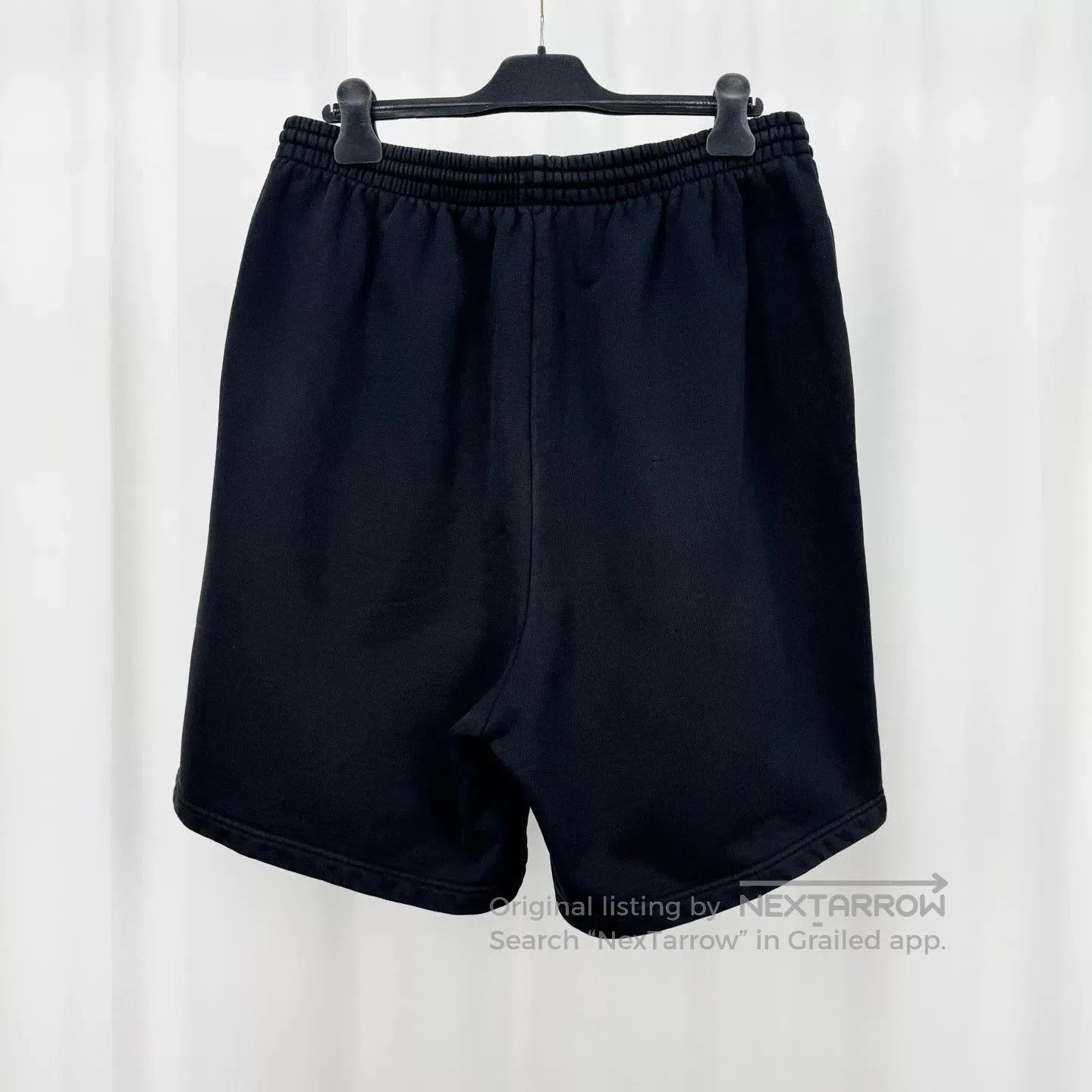Balenciaga Balenciaga Black Embroidered Letter Shorts. Size US 26 / EU 42 - 2 Thumbnail