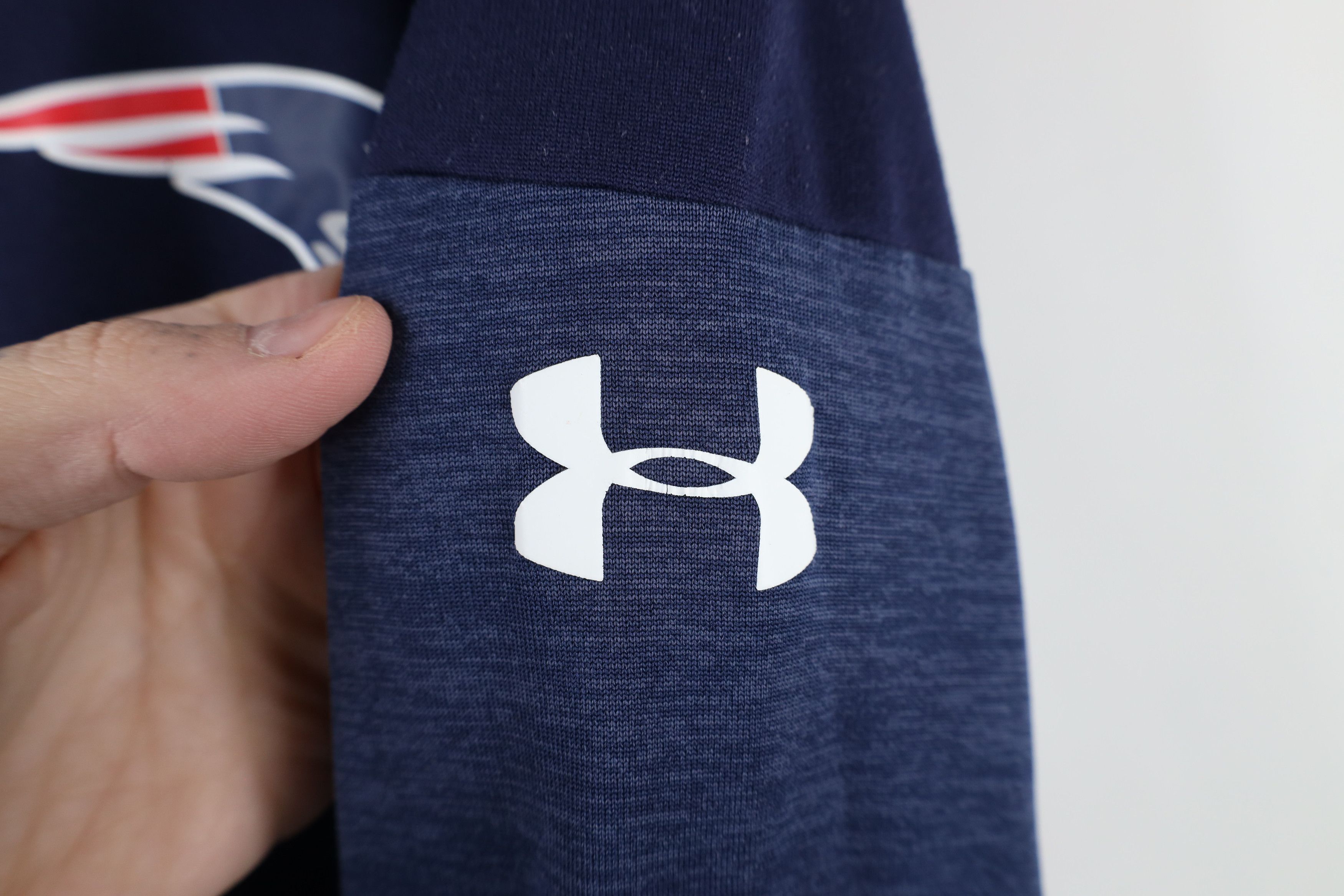 Under Armour × Vintage Under Armour Combine Patriots Football Half Zip Top Shirt Size US L / EU 52-54 / 3 - 4 Thumbnail