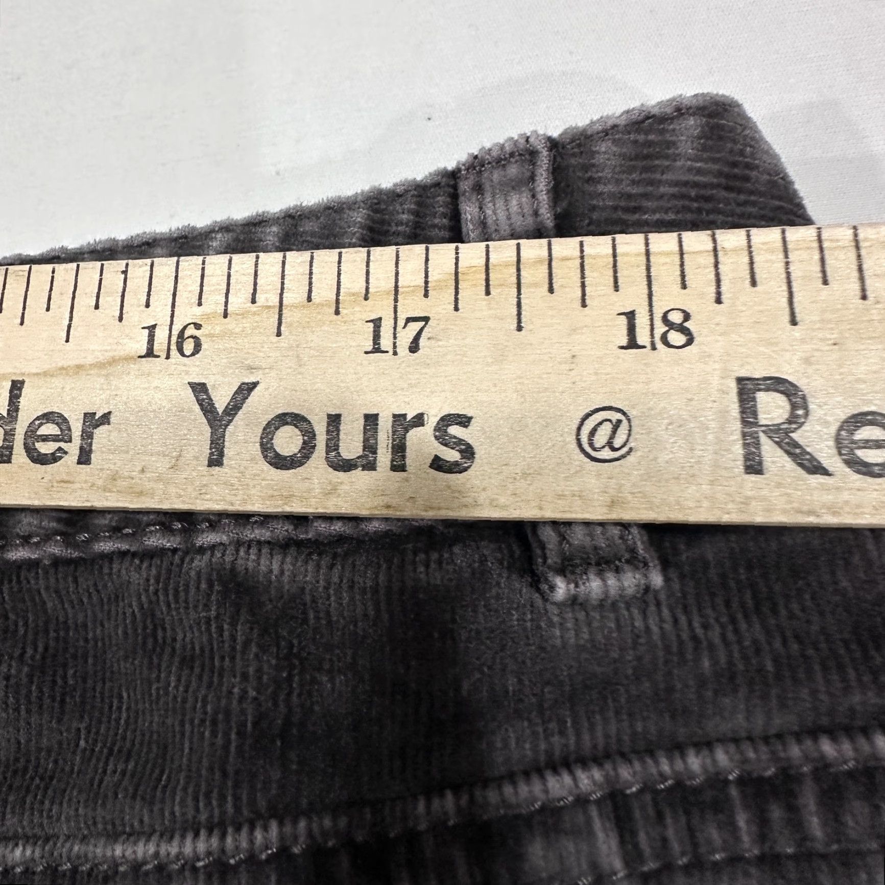 J. Jill J Jill Skirt Womens 16 Gray Corduroy Cotton Blend Stretch Y2K Preppy Minimalist Shirt? Size 38" / US 16 / IT 52 - 6 Thumbnail