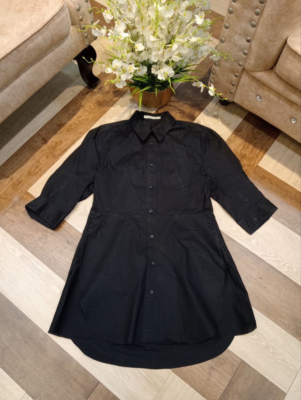 Acne Studios ACNE STUDIOS DEE SOLID SHIRT DRESS - SIZE 36 Size XS / US 0-2 / IT 36-38 - 1 Thumbnail