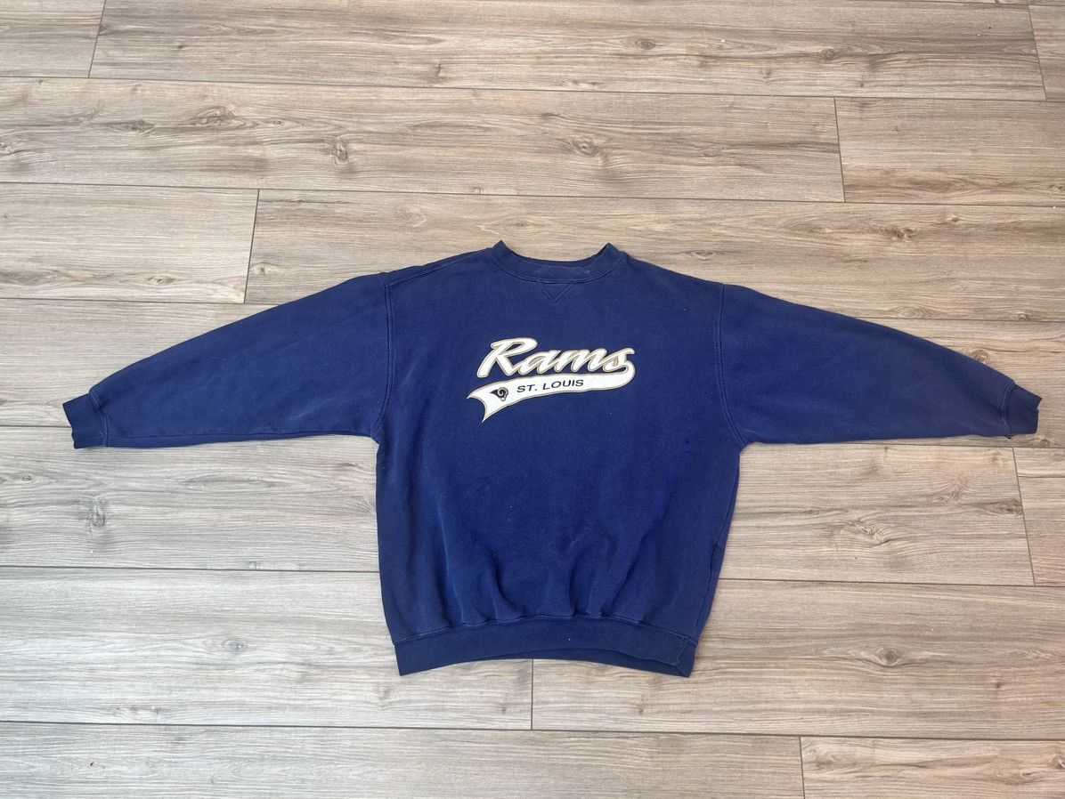 Vintage Navy Blue St. Louis Rams Crewneck Size US XL / EU 56 / 4 - 2 Thumbnail