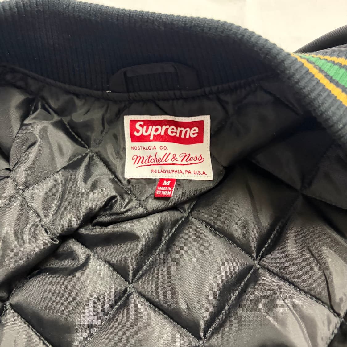 Mitchell & Ness × Supreme ‼️‼️Sold Out‼️‼️ [M] Supreme x Mitchell Varsity Jacket Size US M / EU 48-50 / 2 - 3 Thumbnail