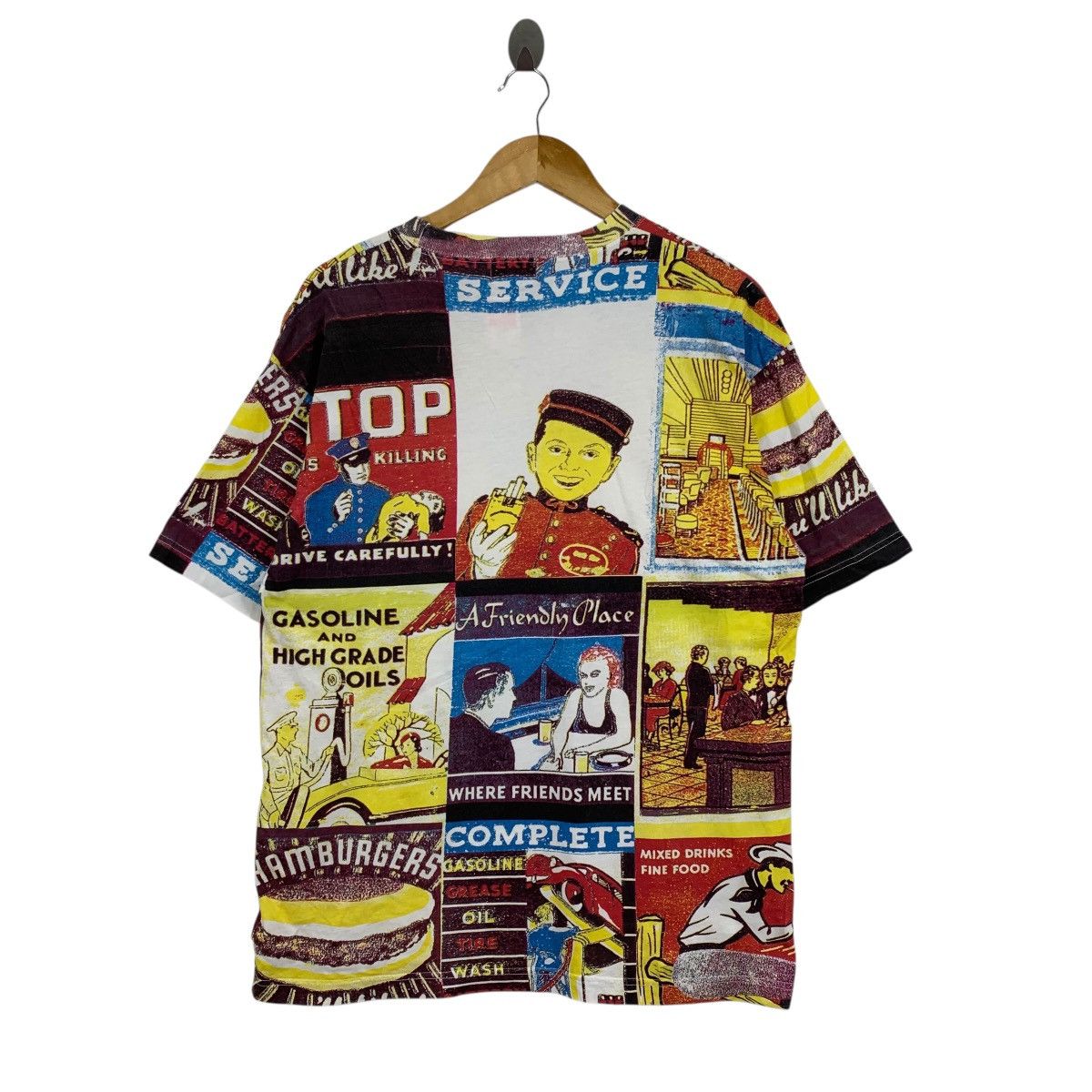 Vintage Vintage VIRGIN VOYAGE Overprint Pop Art AOP Tshirt Size US M / EU 48-50 / 2 - 2 Thumbnail