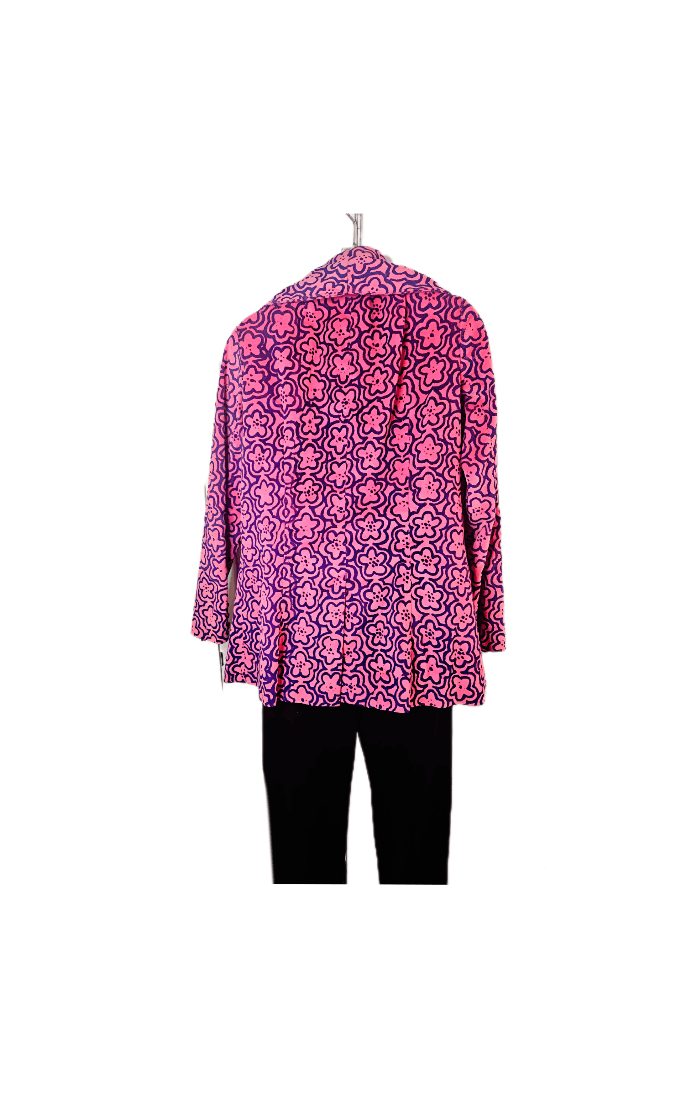 Other 1960S MOD PINK VELVET BLAZER Size L / US 10 / IT 46 - 7 Thumbnail