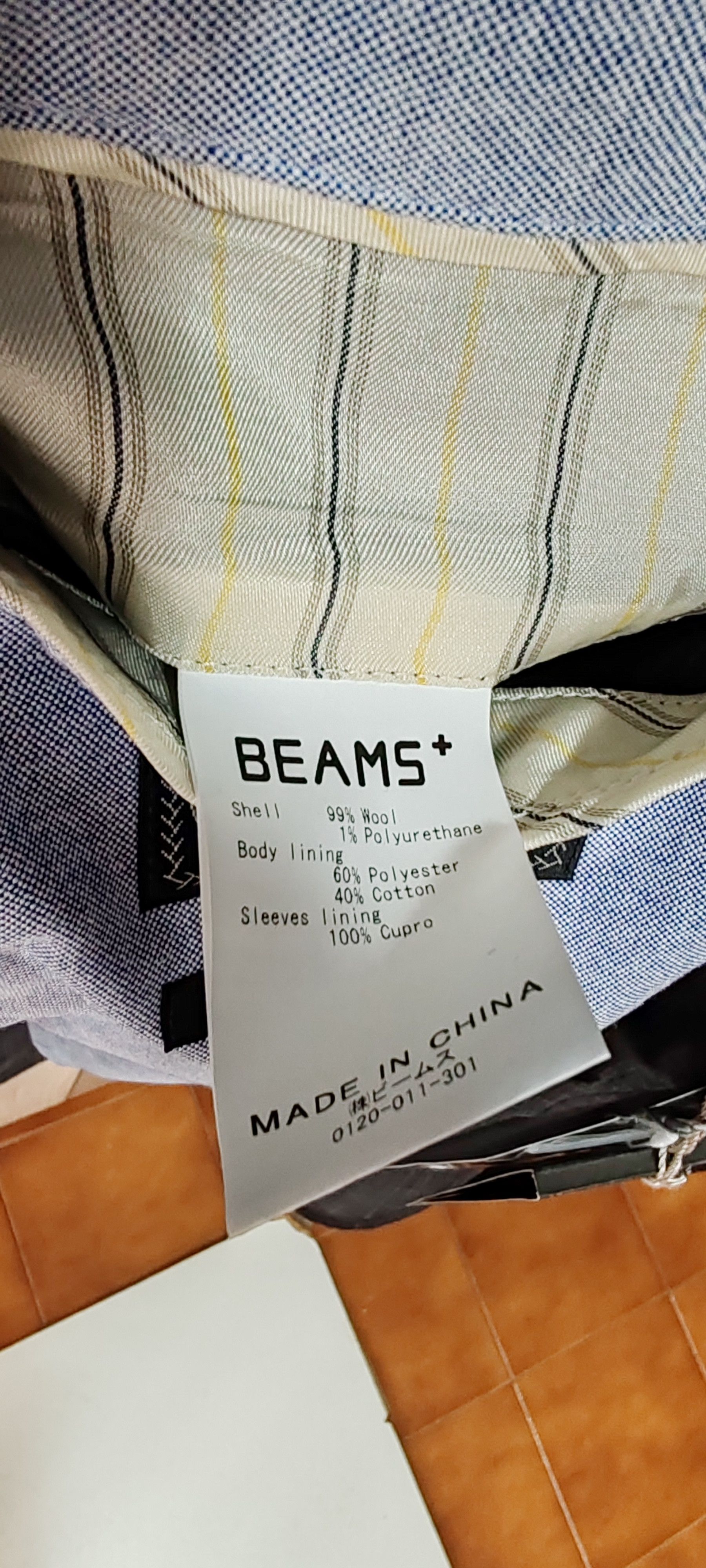 Beams Plus Veste Grise Carrellé-Beams Plus Tg:L Size US XL / EU 56 / 4 - 6 Thumbnail