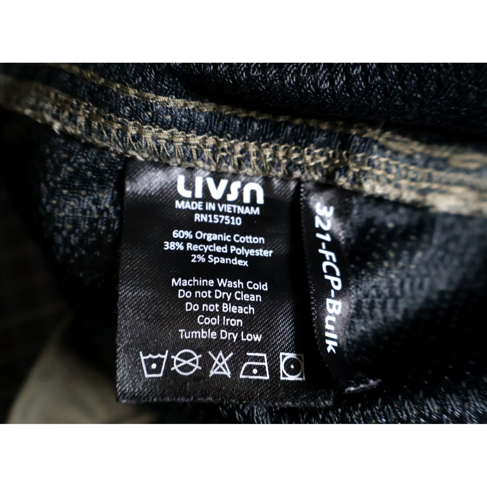 Olive LIVSN Pants Men's 38 x 32 Olive Green Roll Tab Stretch Hiking Chino Casual Lightweight Cotton Blend Spandex Size US 38 / EU 54 - 4 Thumbnail