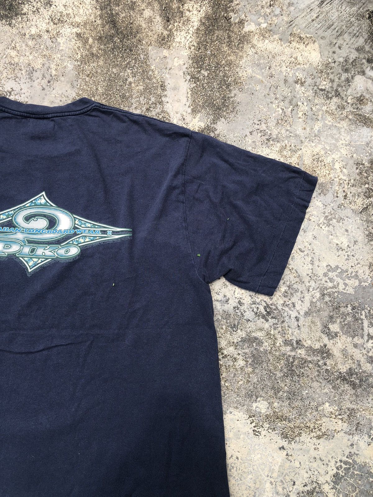 Quiksilver Vintage Y2K Sunfaded Piko Hawaiian Glitter Logo Backhit Tee Size US L / EU 52-54 / 3 - 5 Thumbnail
