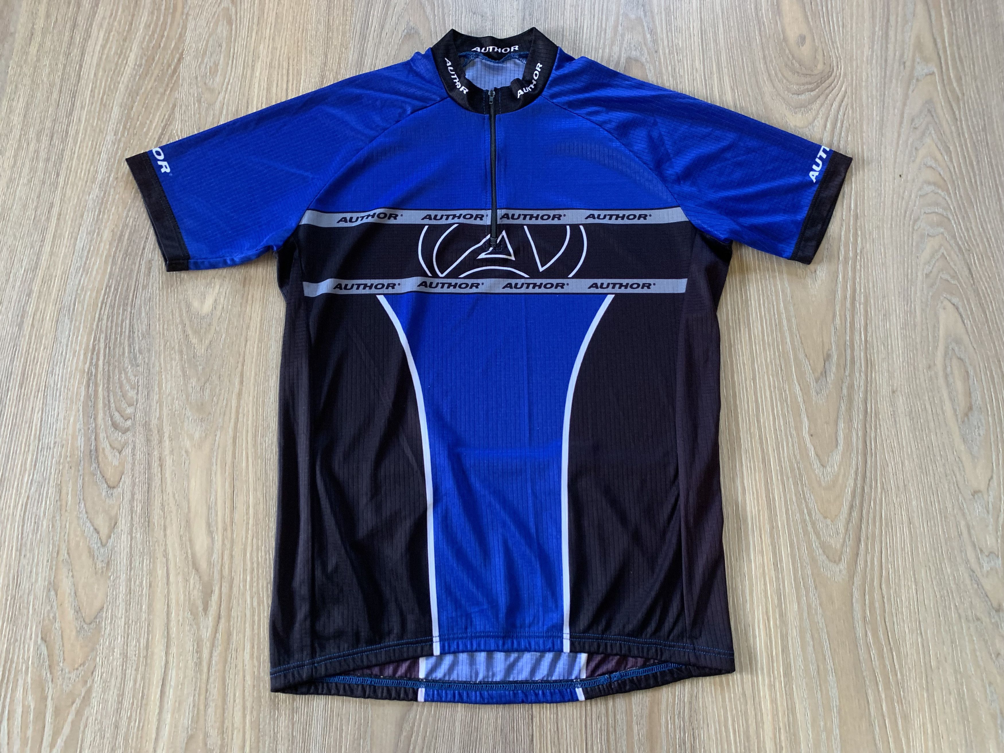 Bicycle Author Men's Short Sleeve Quarter Zip Cycling Jersey Size US XL / EU 56 / 4 - 2 Thumbnail