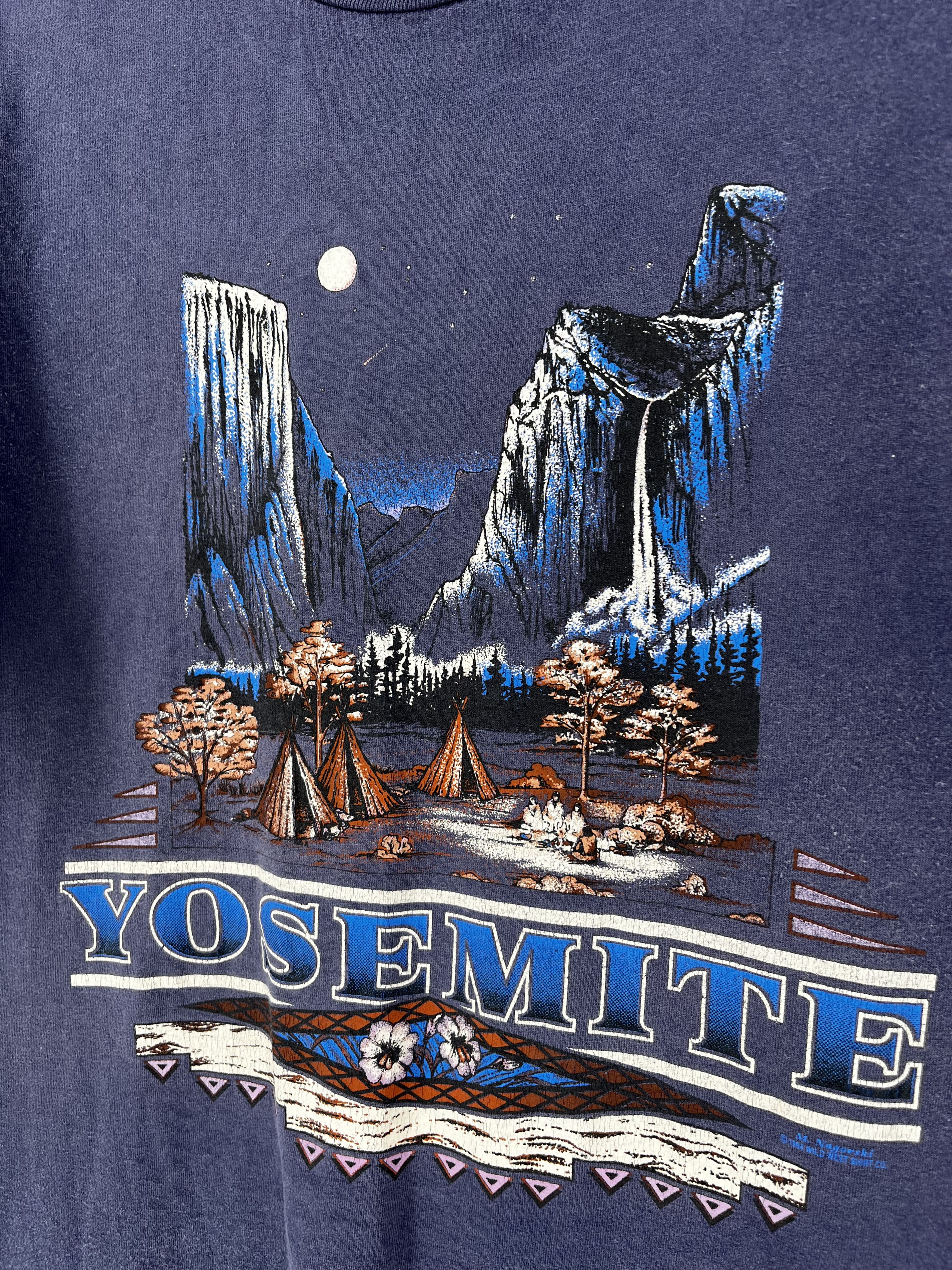 Vintage Vintage Yosemite Park Mountain Camp Moon Graphic Purple Size US XL / EU 56 / 4 - 7 Thumbnail