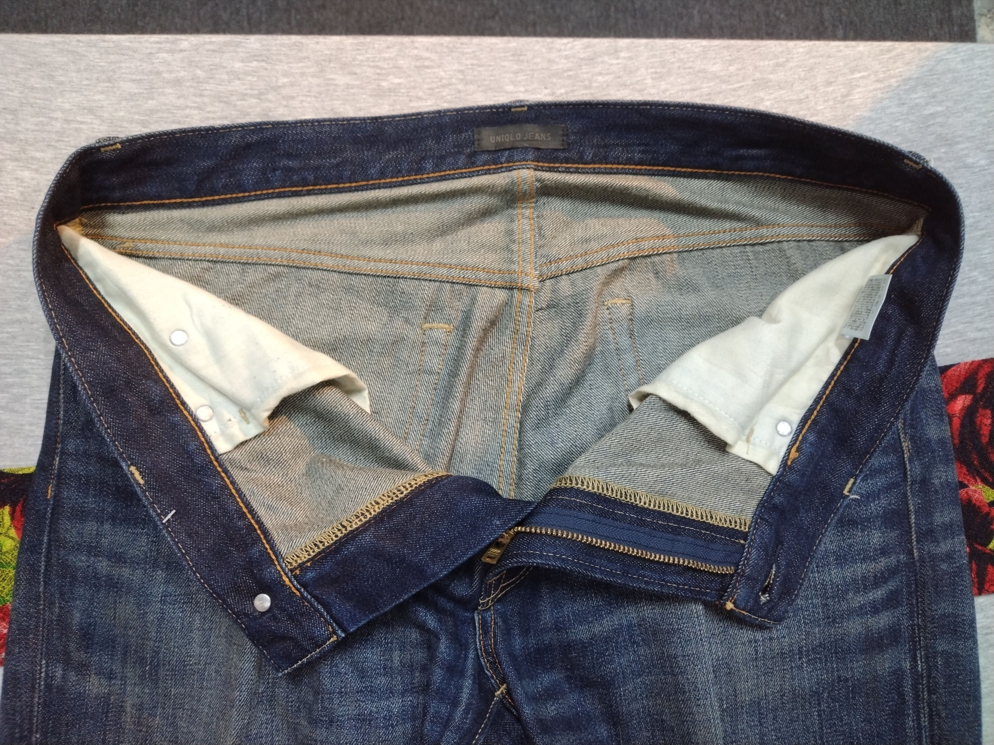 Japanese Brand × Jun Takahashi × Uniqlo Big Size Uniqlo Nice Faded Patina Regular Fit Jeans Size US 40 / EU 56 - 11 Thumbnail
