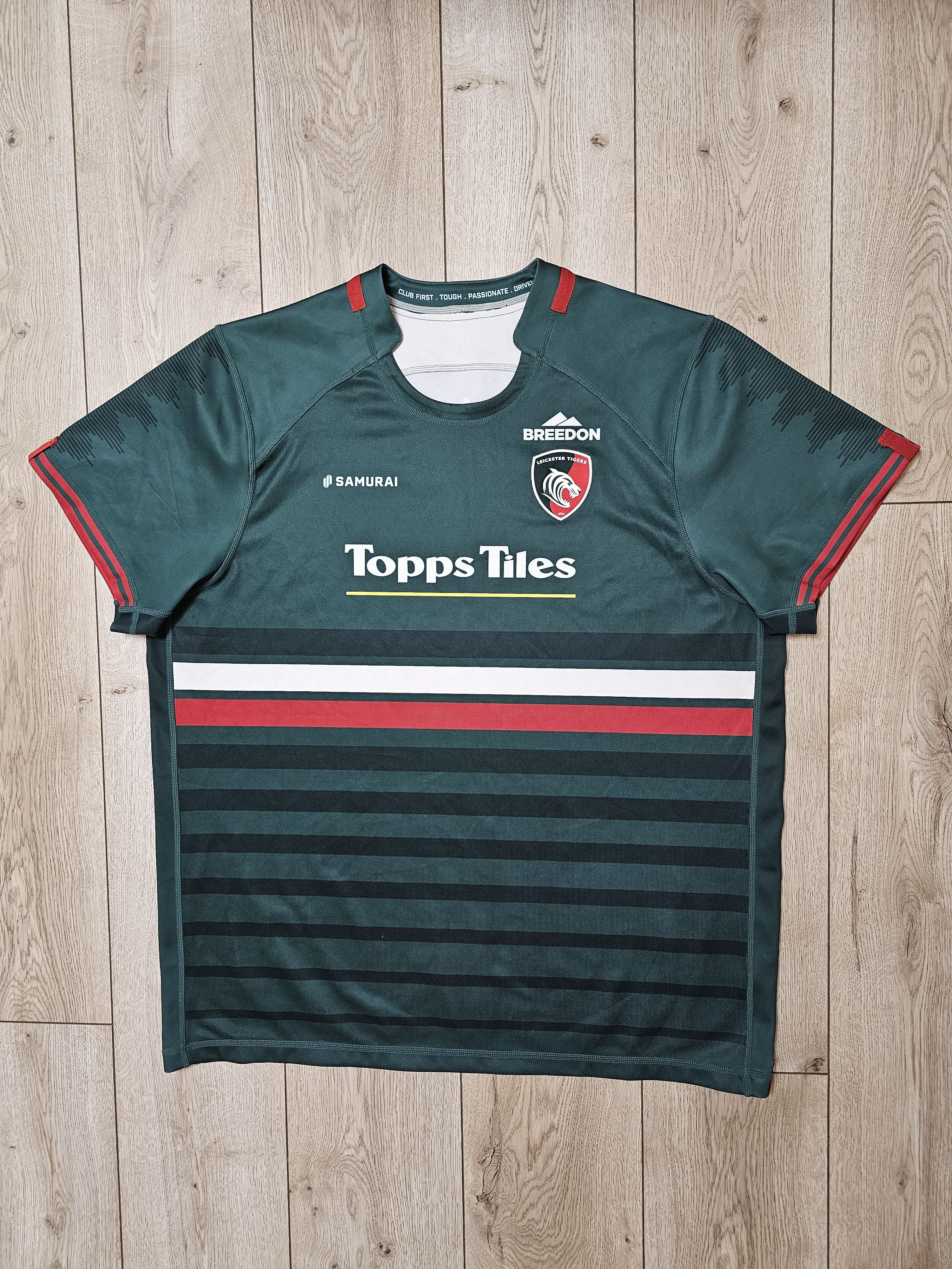 All Sport LEICESTER TIGERS RUGBY JERSEY ENGLAND RUGBY UNION JERSEY 5XL Size US XXL / EU 58 / 5 - 1 Thumbnail