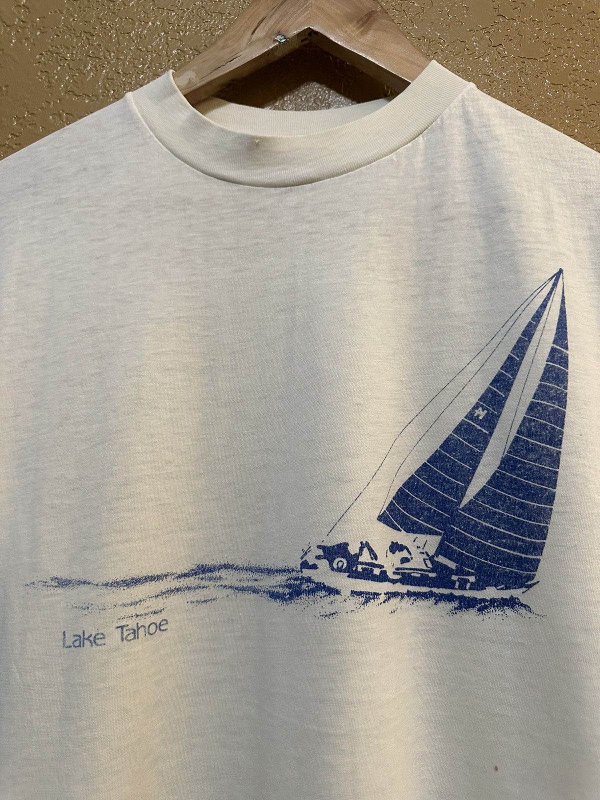 Vintage vintage 1980s paper thin Lake Tahoe tee shirt Size US S / EU 44-46 / 1 - 2 Thumbnail