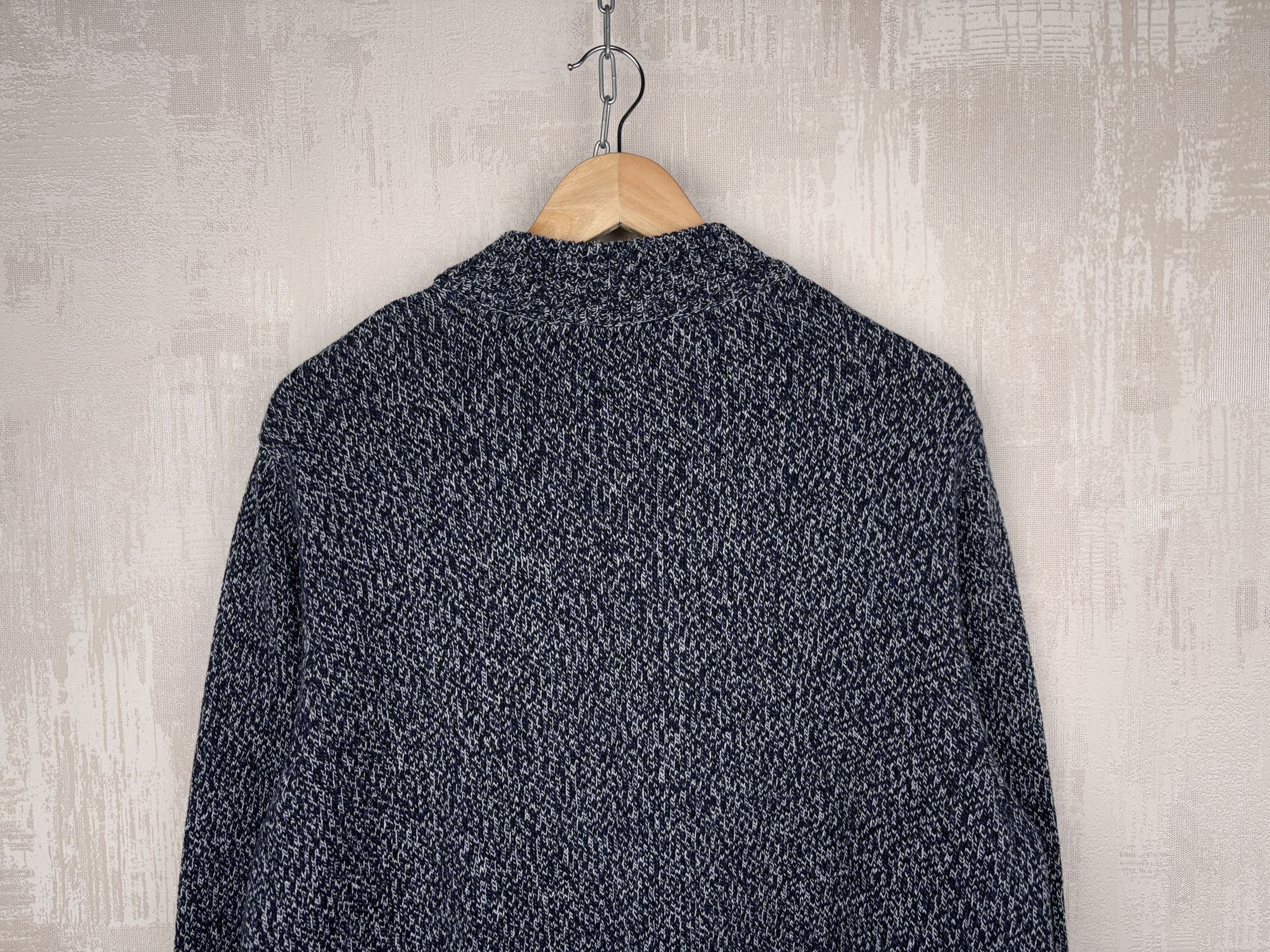 Barbour Barbour Sid Half Zip Pullover Navy Marl Wool Cotton Sweater Size US L / EU 52-54 / 3 - 14 Thumbnail