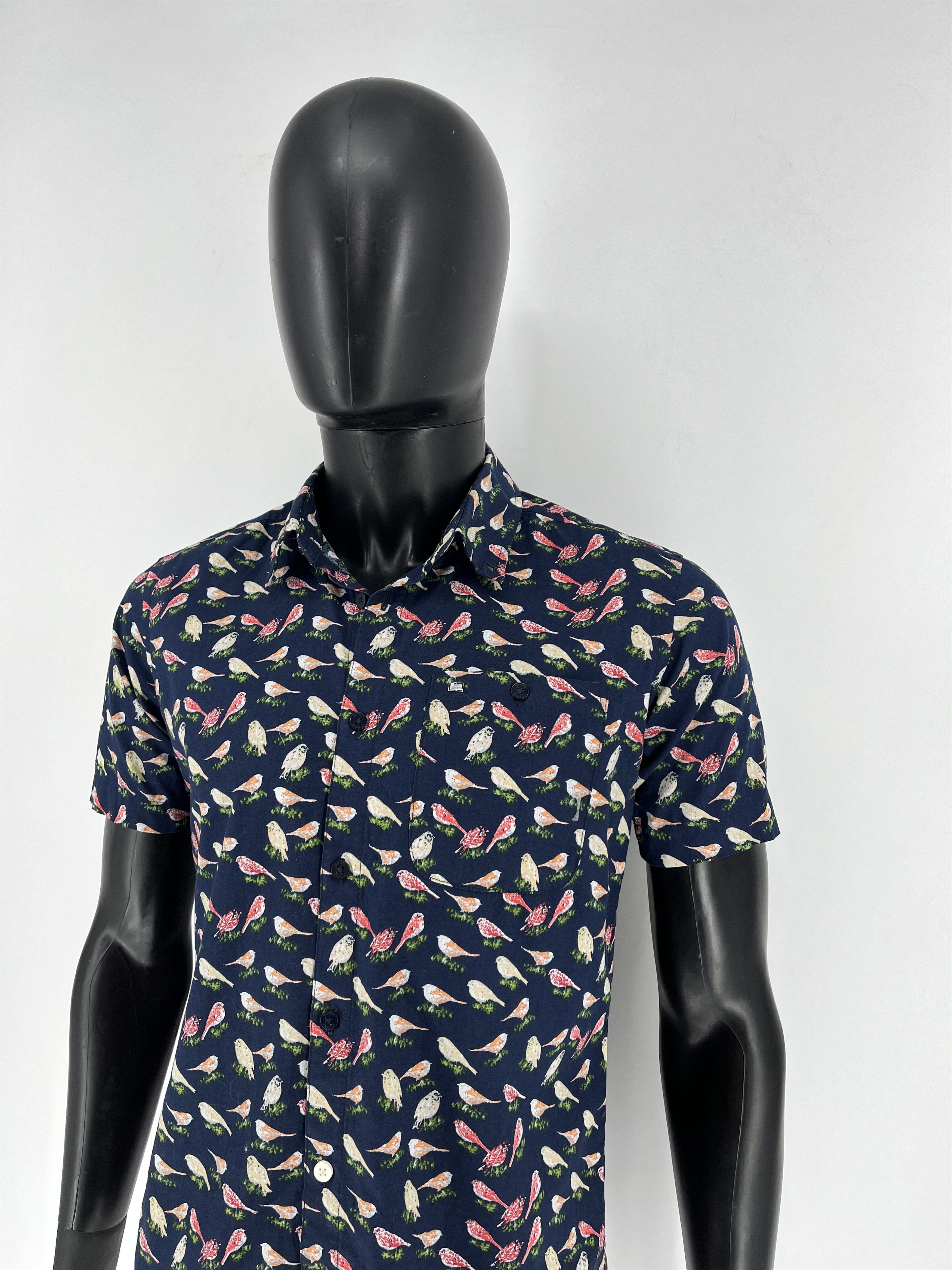 Weekend Offender Weekend Offender Cotton Bird Short Sleeve Shirt Size US S / EU 44-46 / 1 - 8 Thumbnail