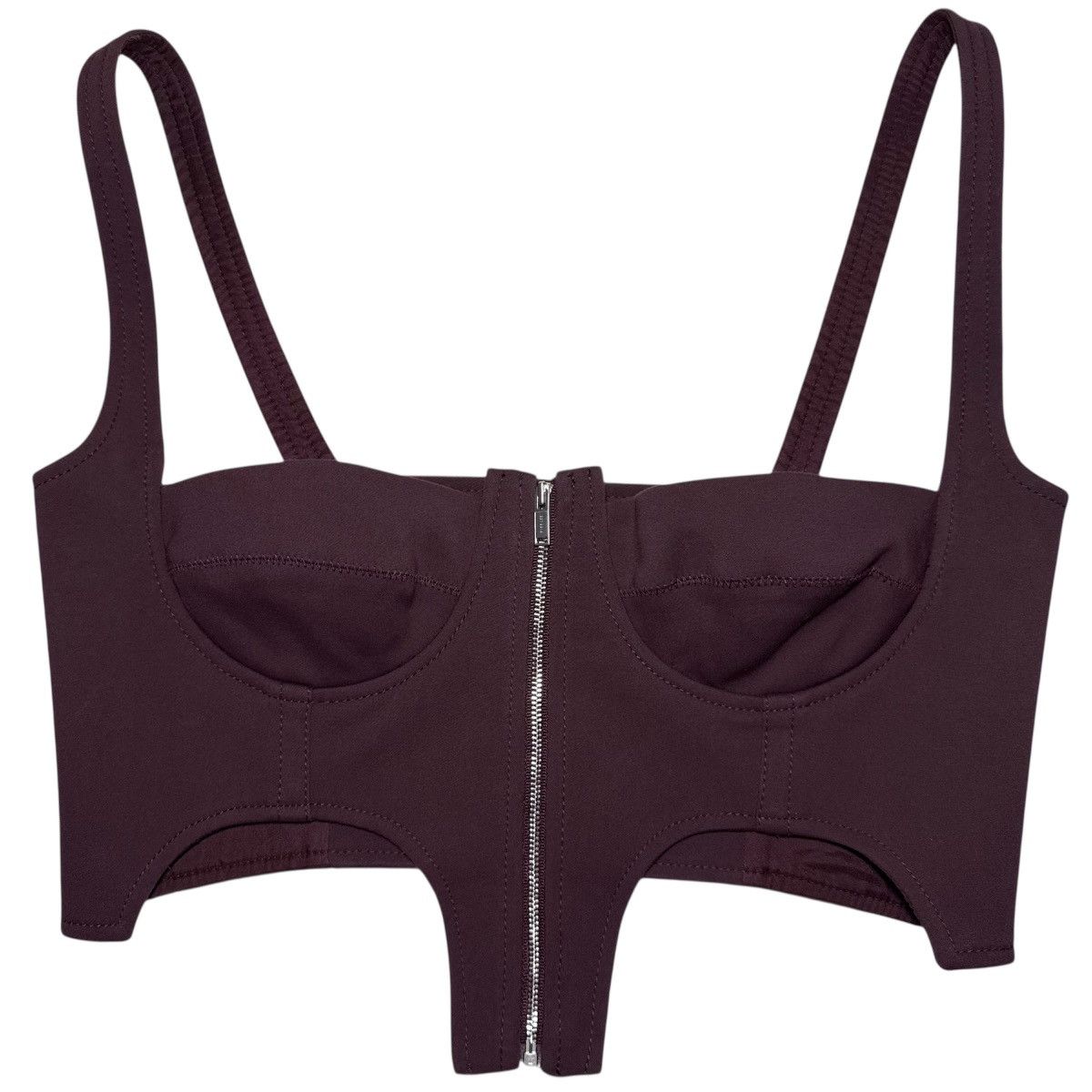 Dion Lee Dion Lee Double Arch Bustier Top in Oxblood Size M / US 6-8 / IT 42-44 - 1 Thumbnail