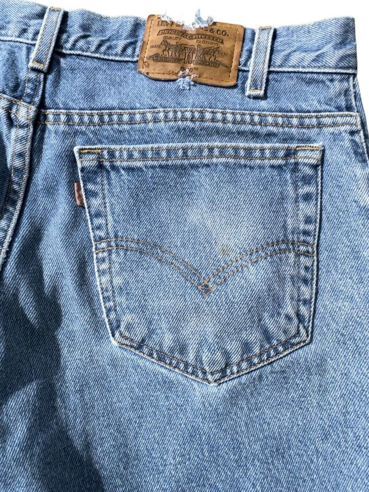 Levi's Vintage Levi's Blue Jeans 540 Denim Brown Tab 34x30 Size US 34 / EU 50 - 6 Thumbnail