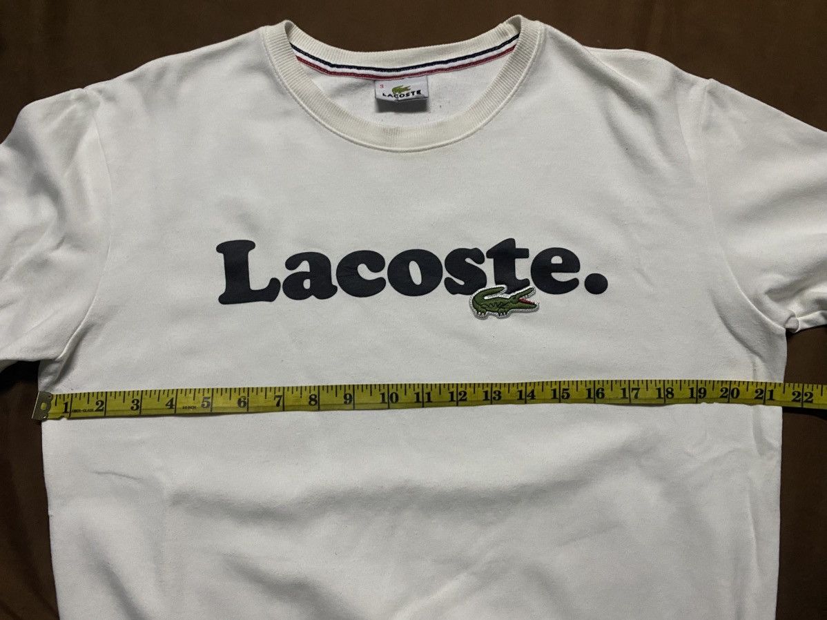 Lacoste Lacoste Spellout White Sweatshirt Size US M / EU 48-50 / 2 - 7 Thumbnail