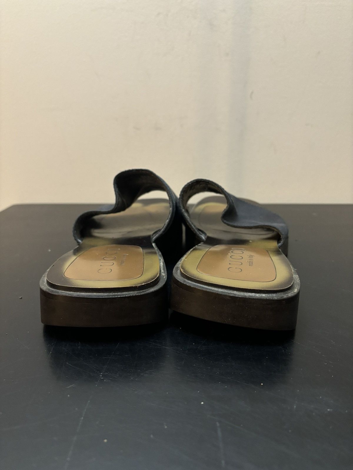 Gucci Gucci Canvas Leather Elastic Strap Slides Brown Size US 8 / EU 41 - 5 Thumbnail
