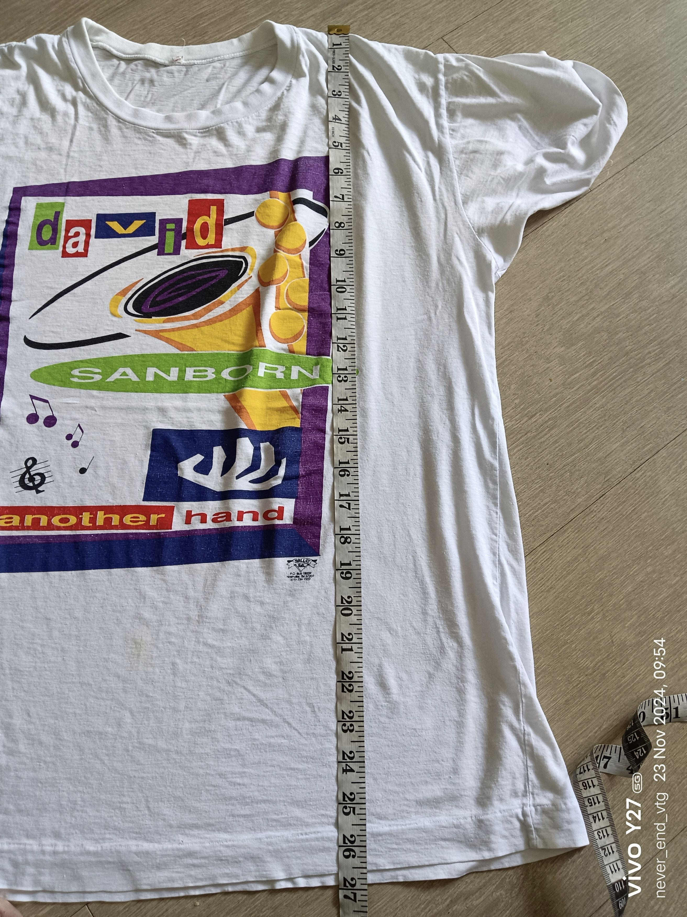 Band Tees × Vintage Vintage 1980s David Sanborn Tour T Shirt Size US M / EU 48-50 / 2 - 4 Thumbnail